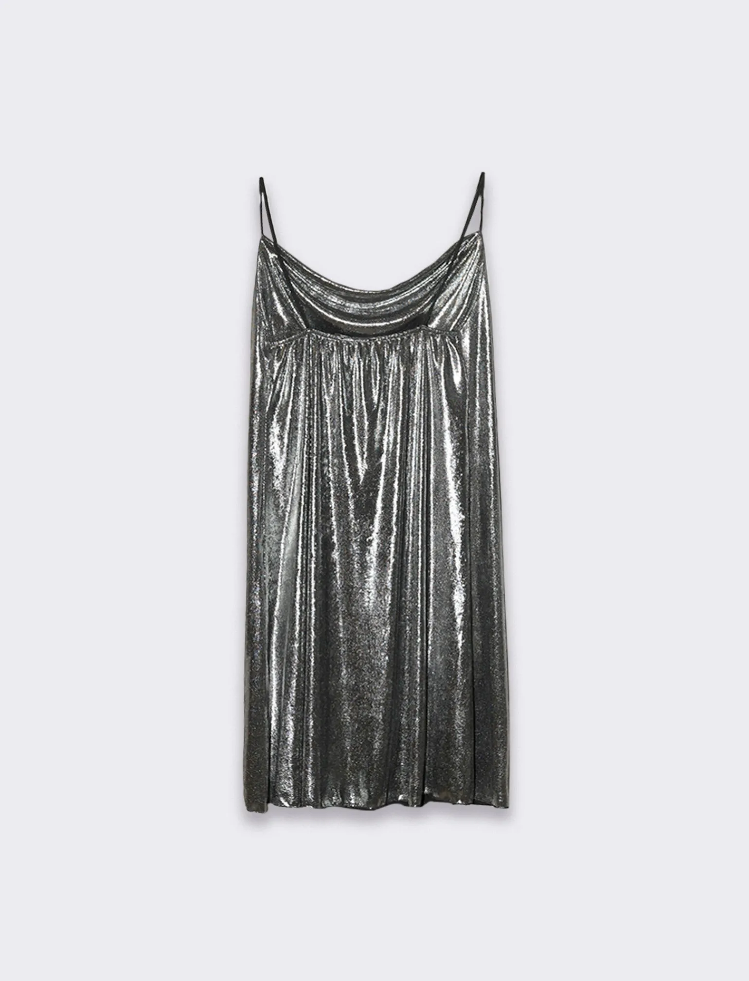 Donna Piazza Italia Donna | Abiti E Tute<Abito corto in lurex con scollo vulcano e bretelline -