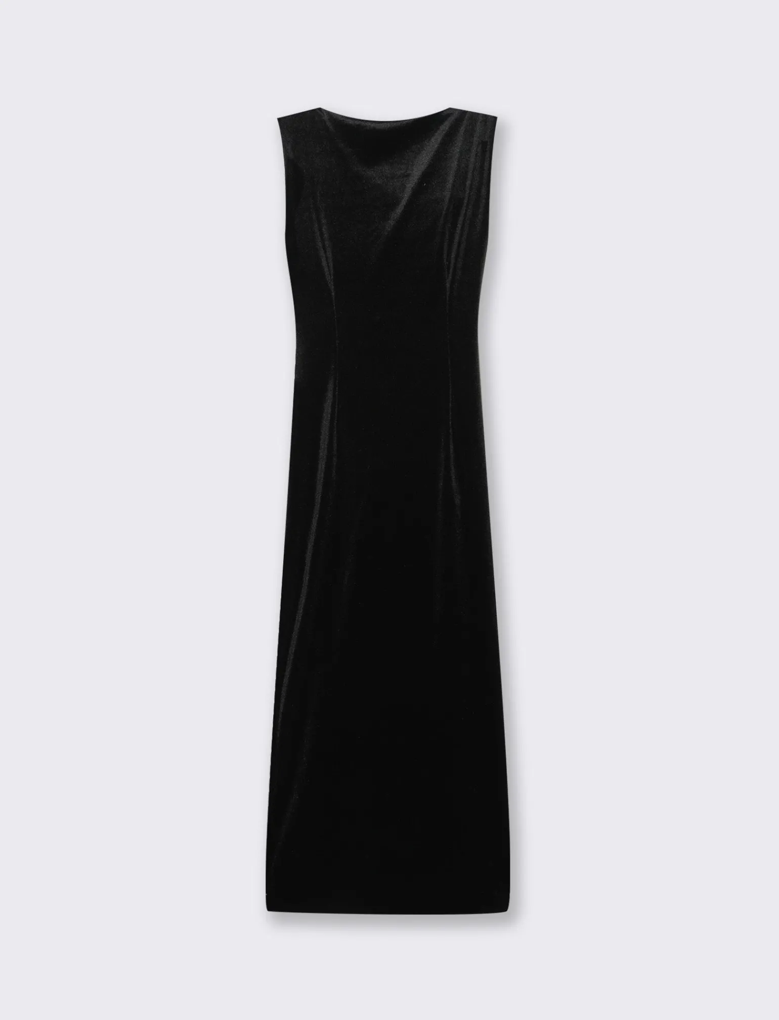 Donna Piazza Italia Abiti E Tute<Abito loungette in velluto con accessorio sulla spalla - Nero