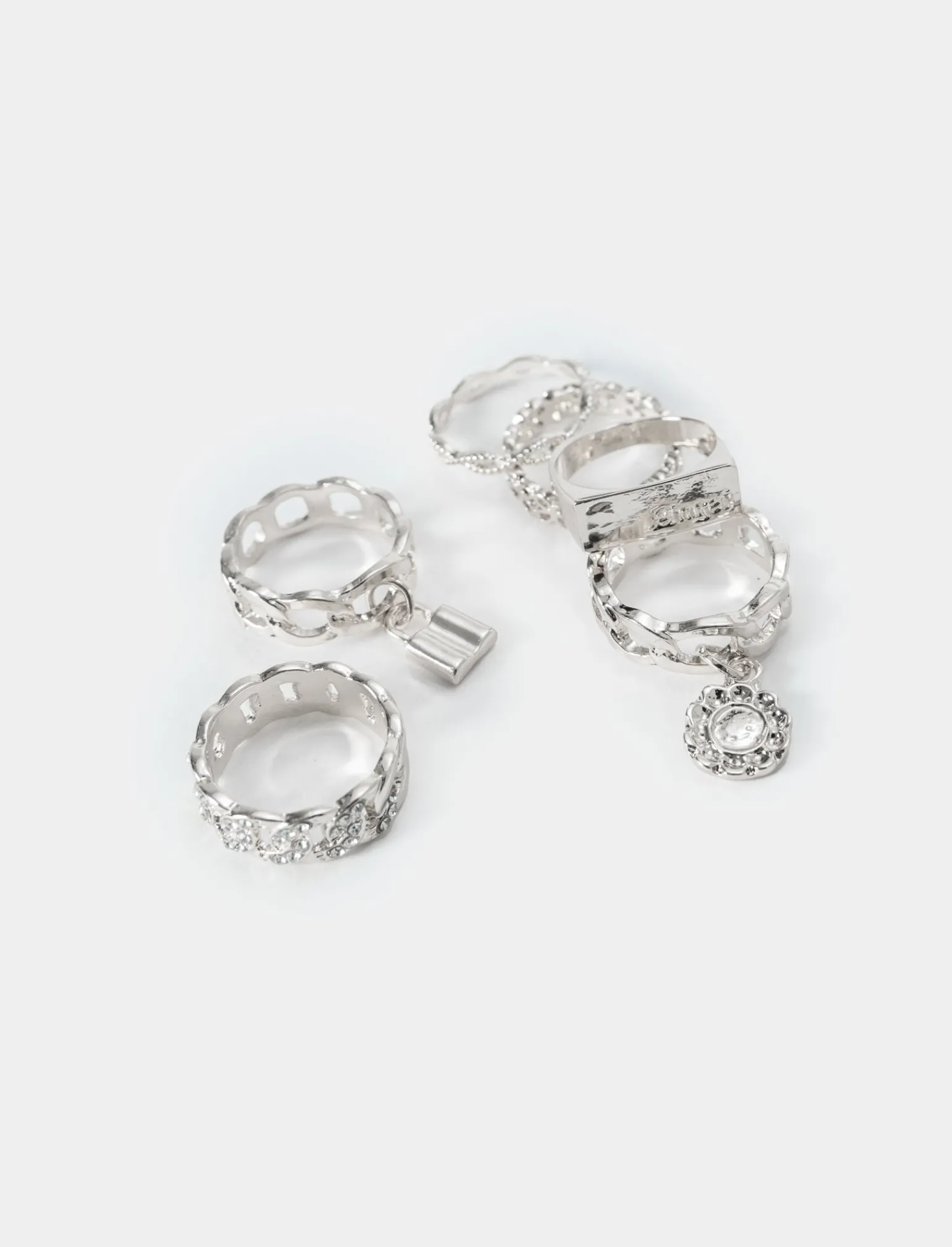 Donna Piazza Italia Donna<Anelli da donna con strass da 6 pezzi -