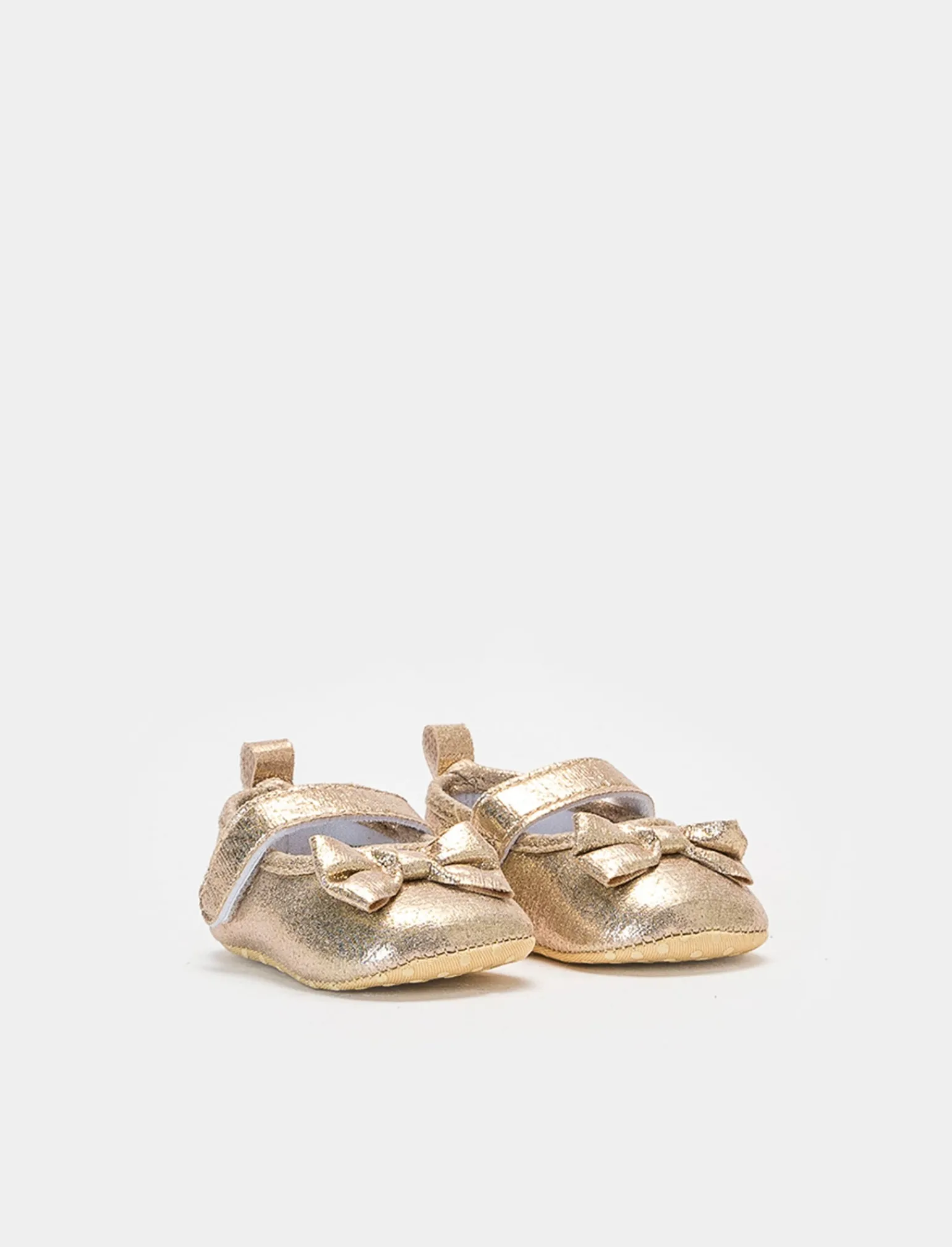 Piazza Italia Scarpe<Ballerina in tessuto dorato con fiocco e suola antiscivolo - Oro