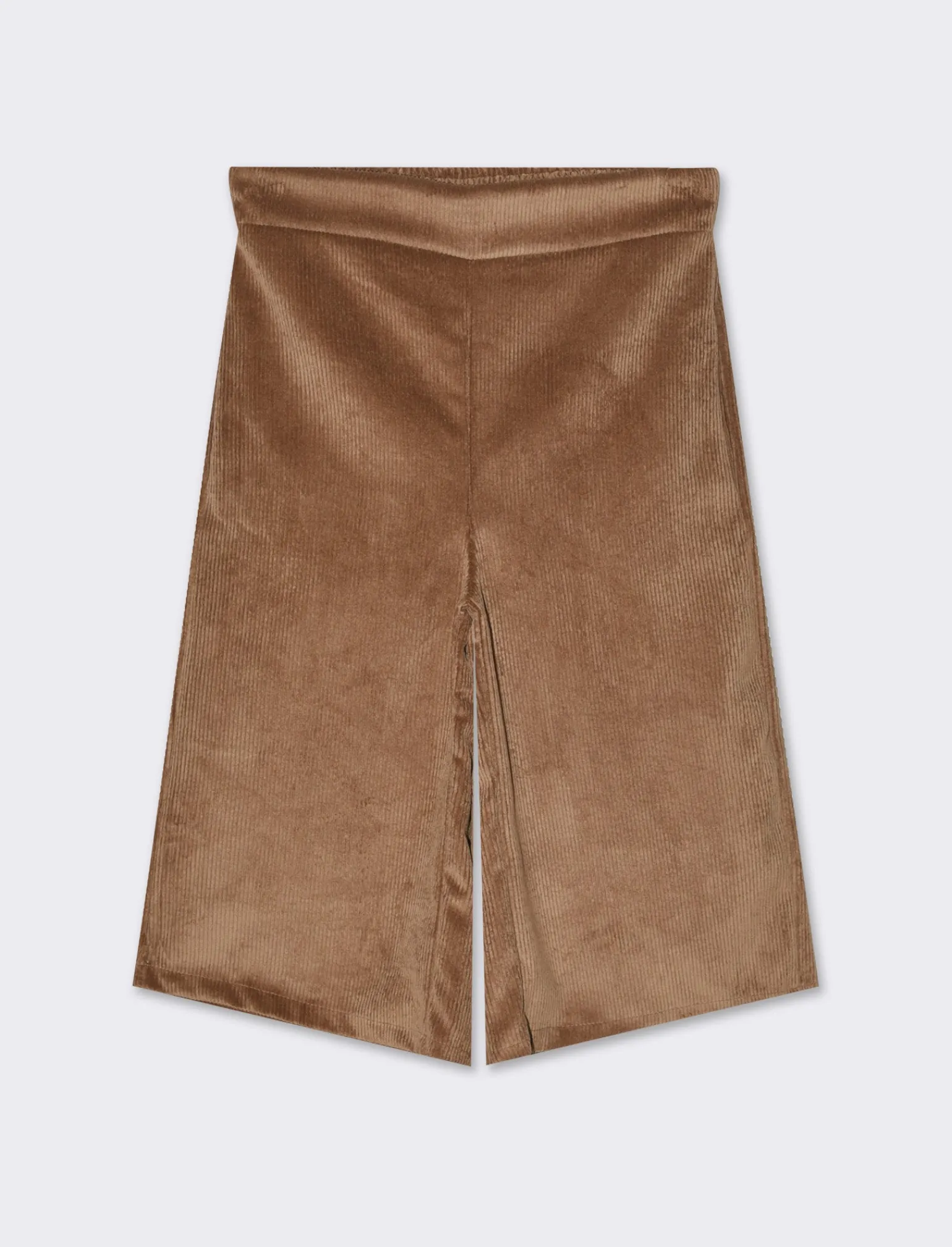 Donna Piazza Italia Pantaloni<Bermuda over in velluto a coste e tasche - Marrone tabacco