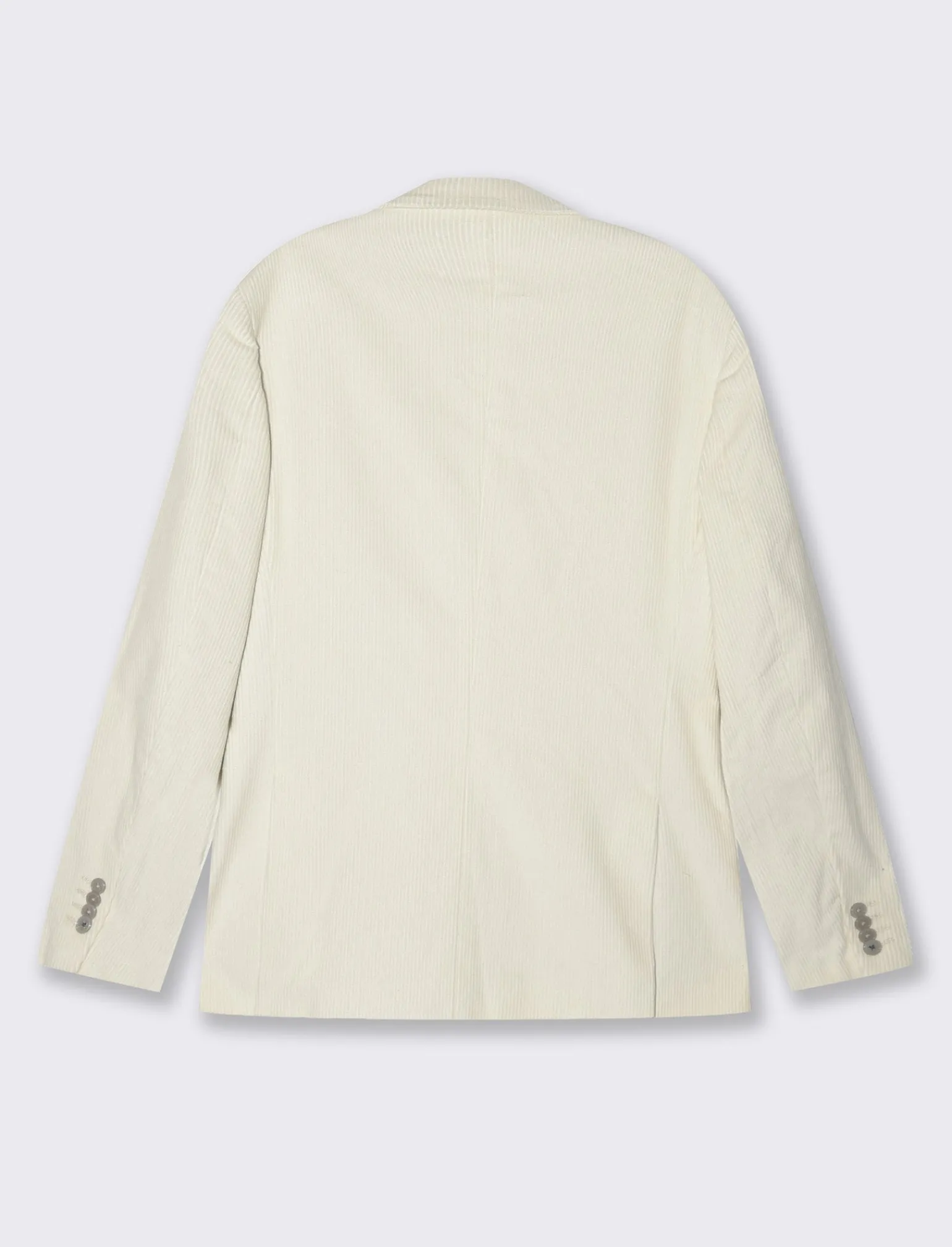 Uomo Piazza Italia Uomo | Giacche<Blazer doppio petto in velluto, formal fit con rever classico - ecru