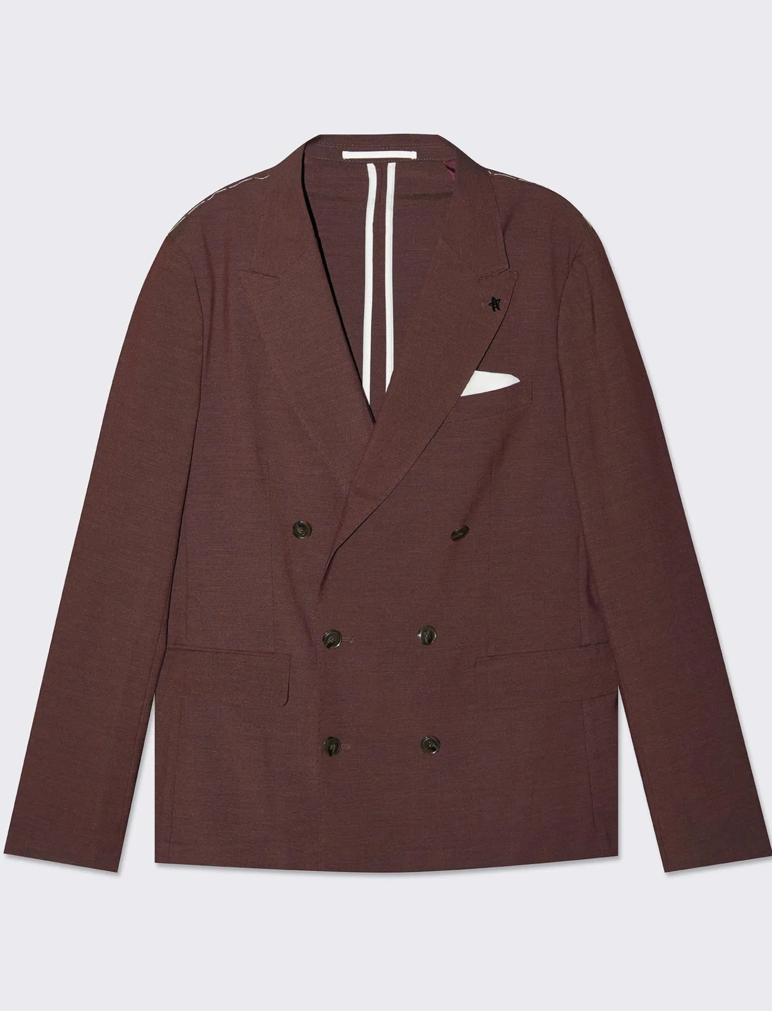 Uomo Piazza Italia Uomo | Giacche<Blazer formal fit con colletto revers - Bordeaux