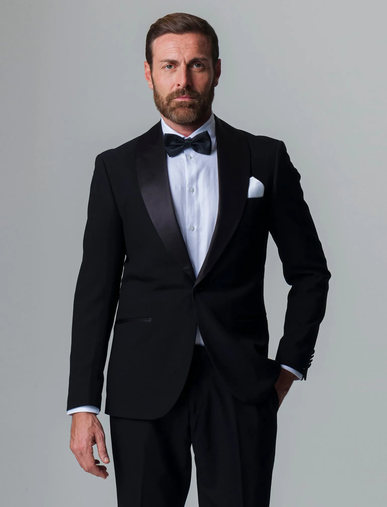 Uomo Piazza Italia Uomo | Giacche<Blazer formal fit con rever sciallato modello Smoking. -