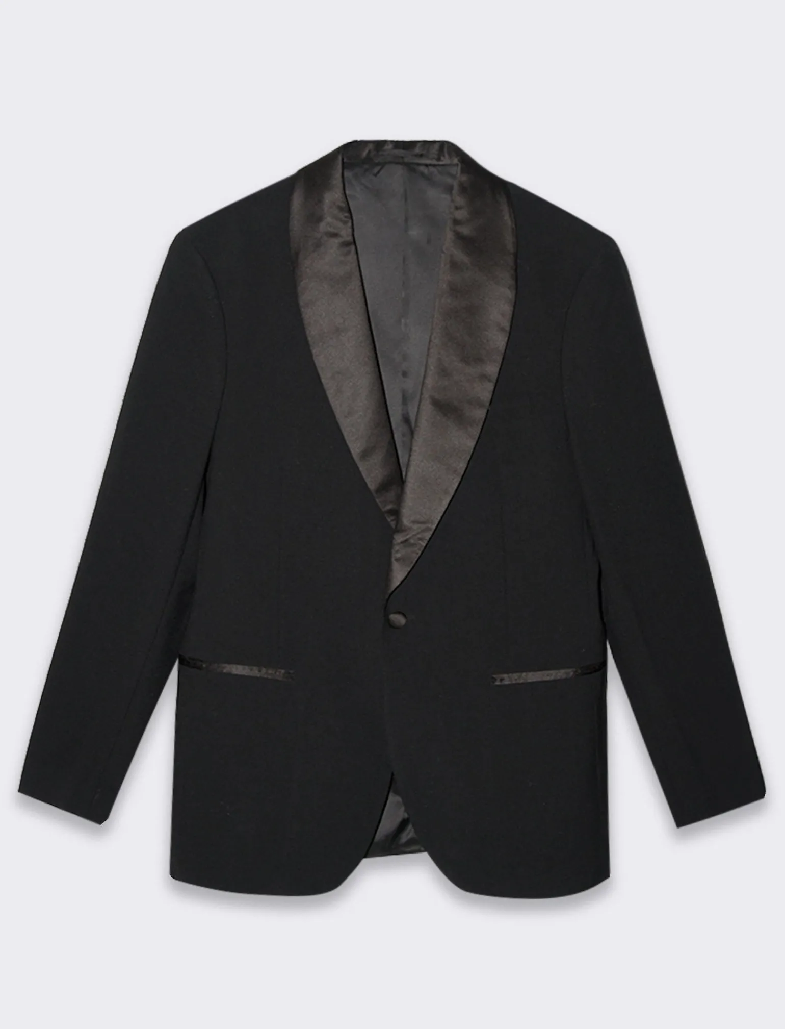 Uomo Piazza Italia Uomo | Giacche<Blazer formal fit con rever sciallato modello Smoking. -