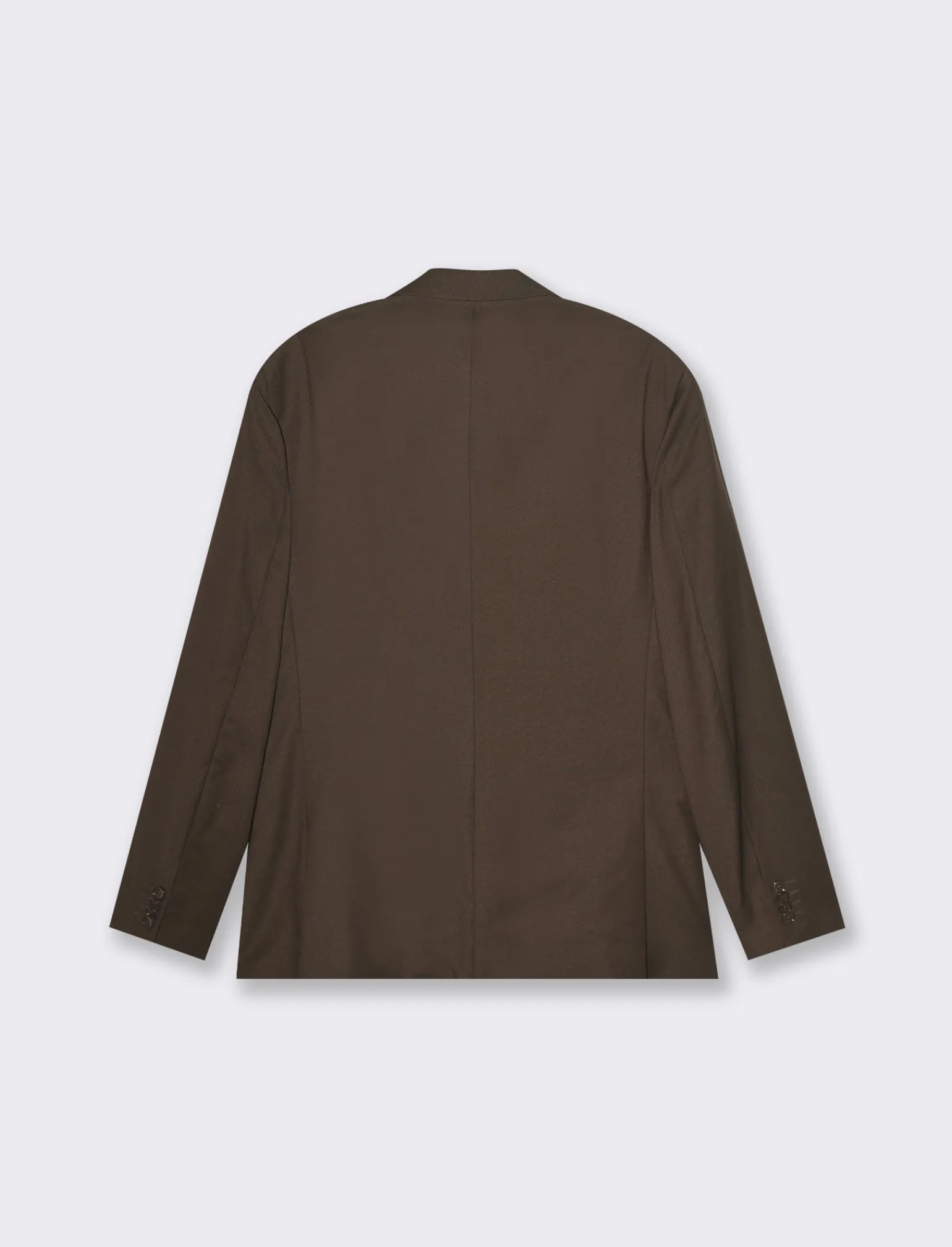 Uomo Piazza Italia Uomo | Giacche<Blazer in tessuto diagonale con colletto revers - Moro