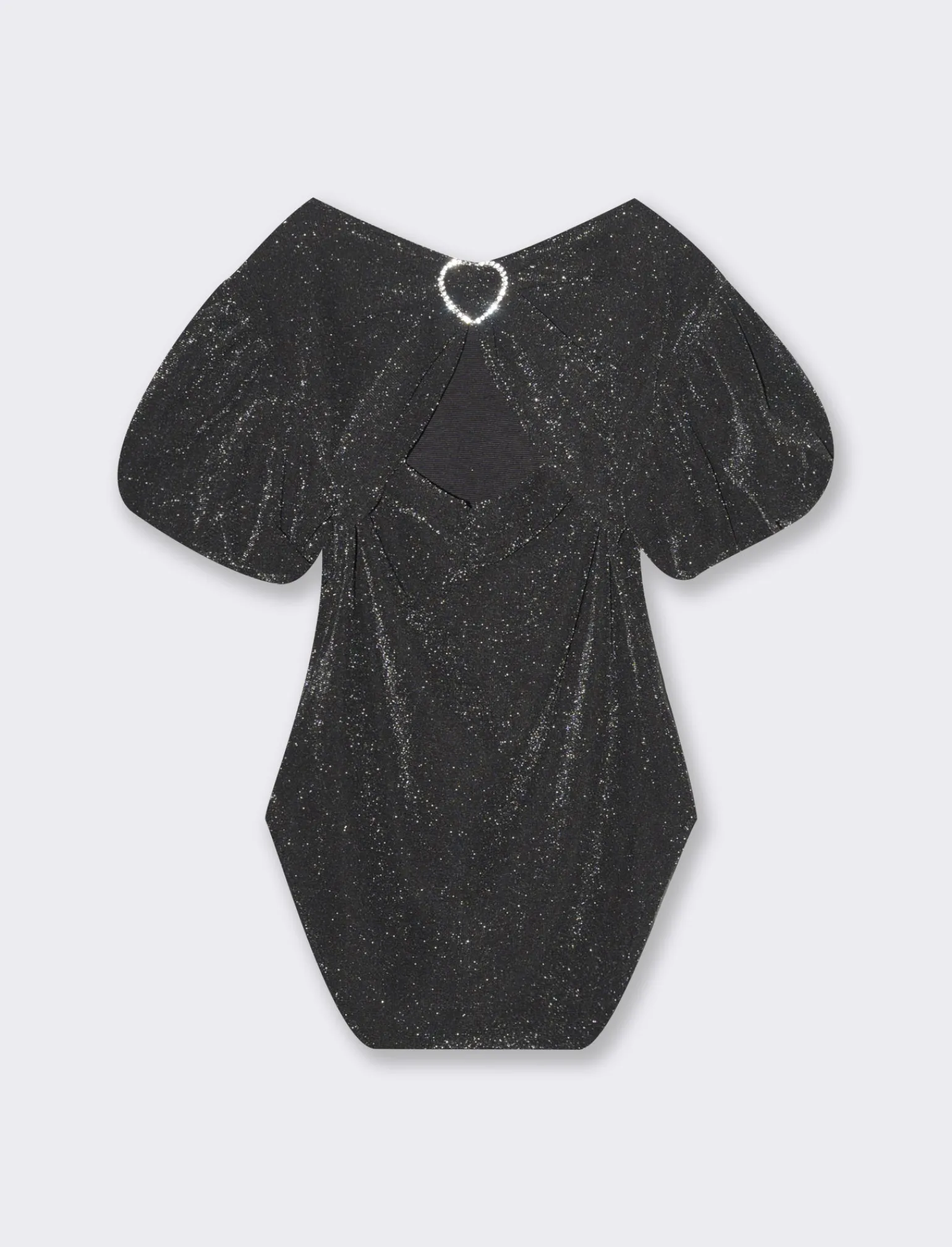 Piazza Italia Bambina | T-Shirt E Top<Body da bambina con accessorio a cuore con strass sulla schiena -