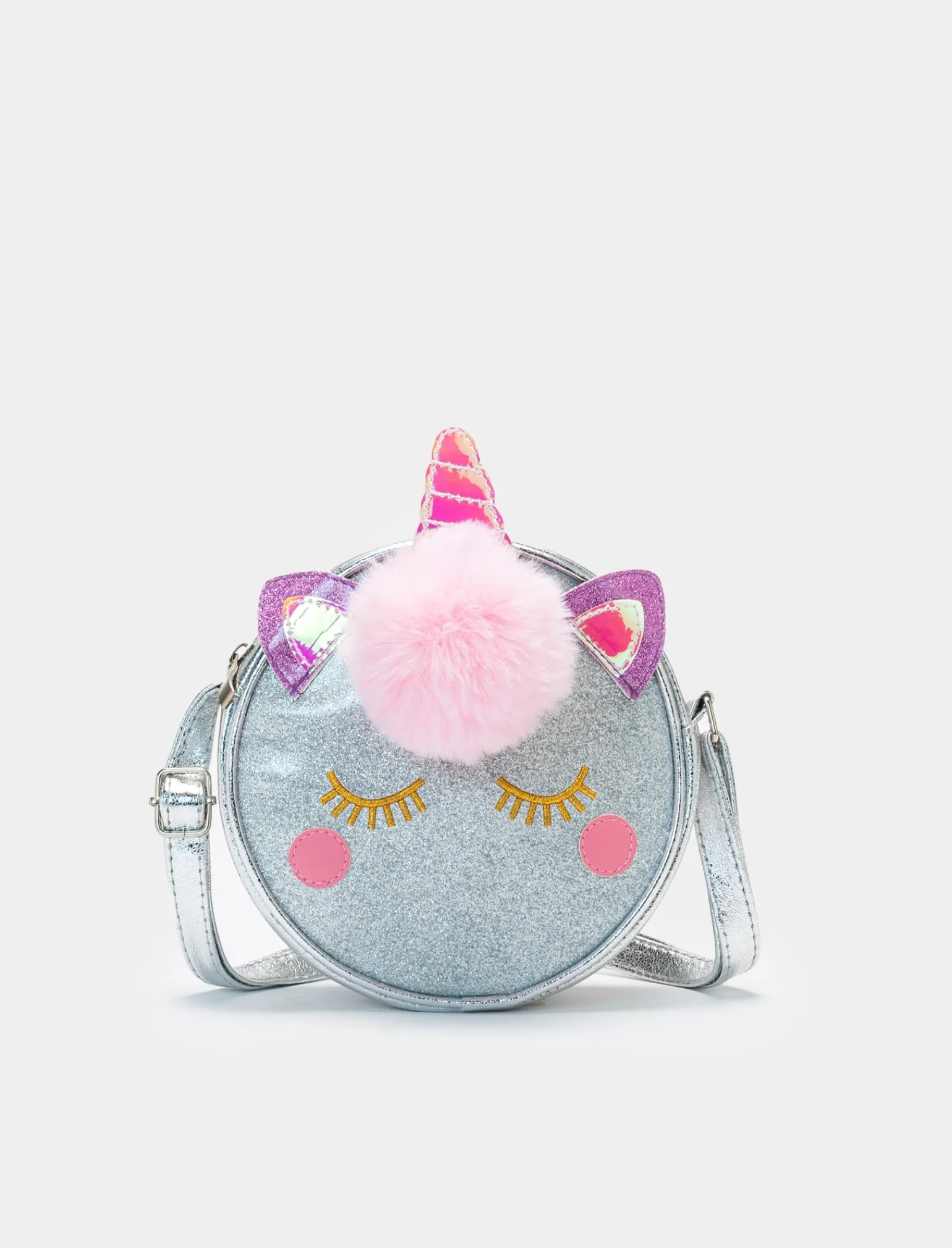 Piazza Italia Bambina | Borse E Zaini<Borsa tonda unicorno da bambina con pon pon -