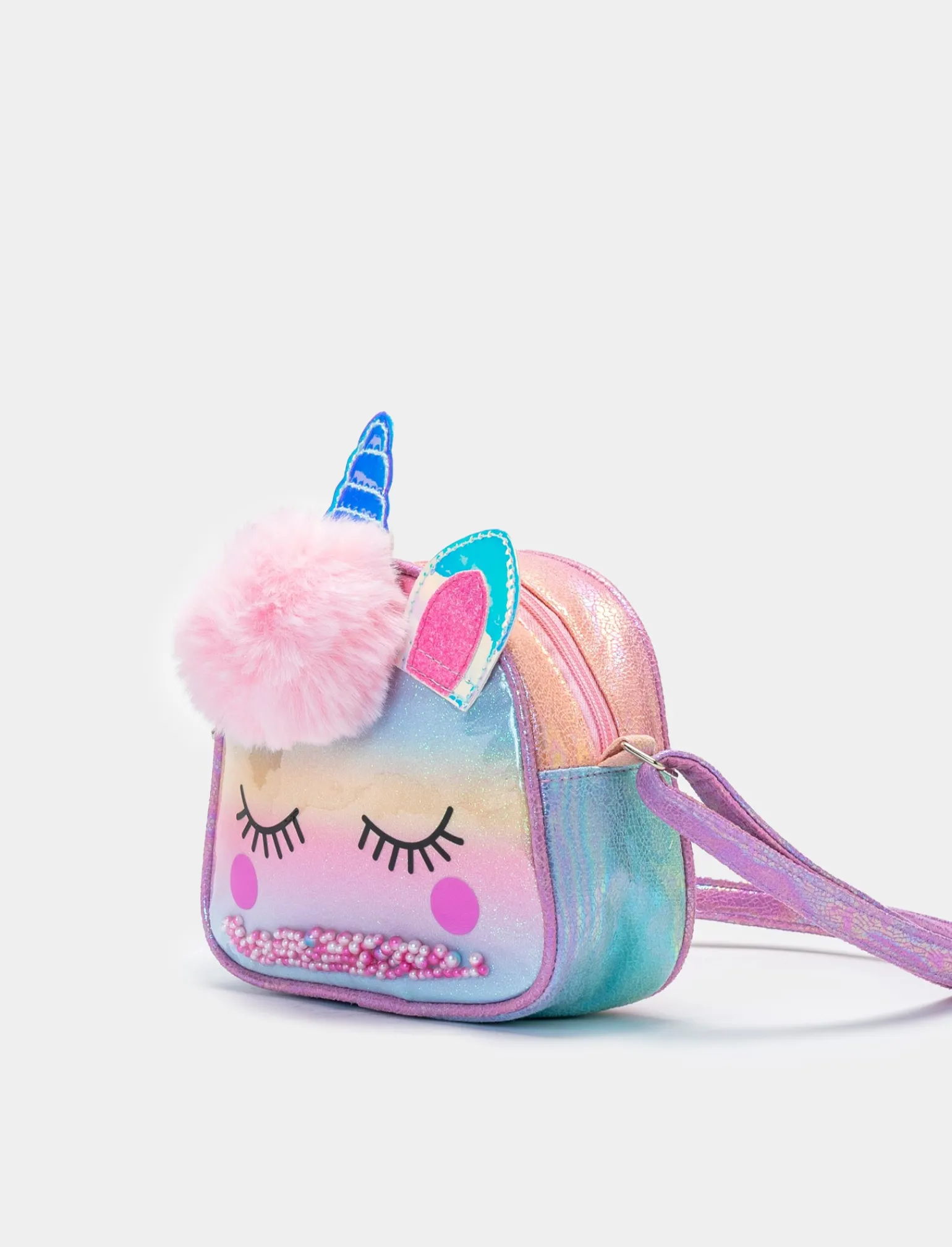 Piazza Italia Bambina | Borse E Zaini<Borsa tonda unicorno da bambina con pon pon -