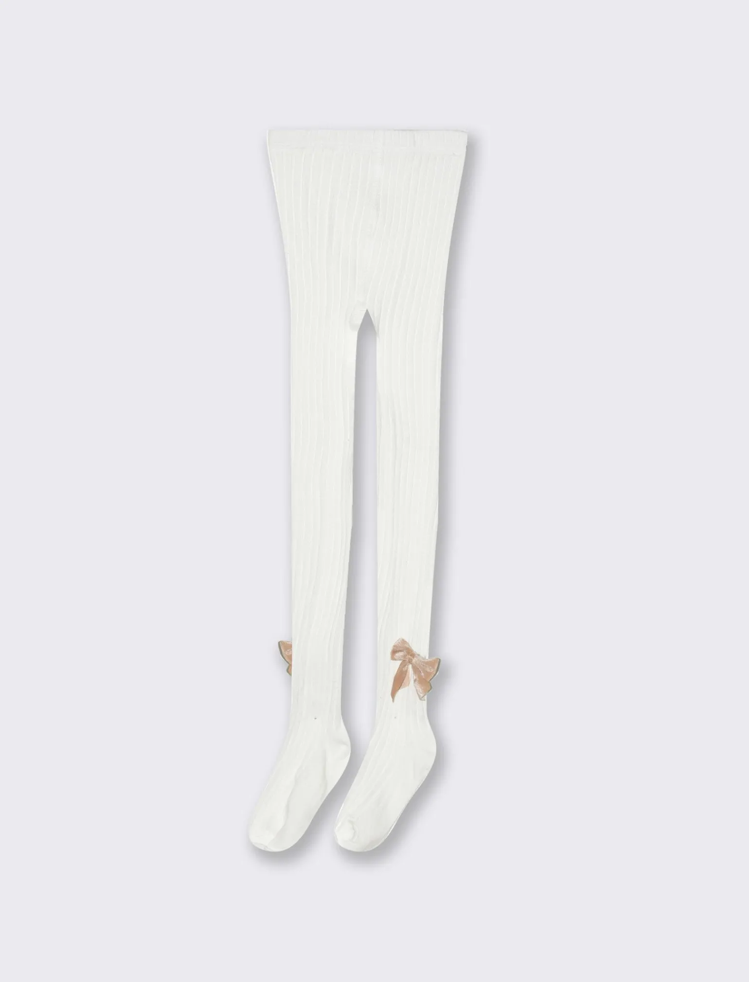 Piazza Italia Leggings E Jogger | Leggings E Jogger<Calze da bambina con fiocco - Bianco sporco