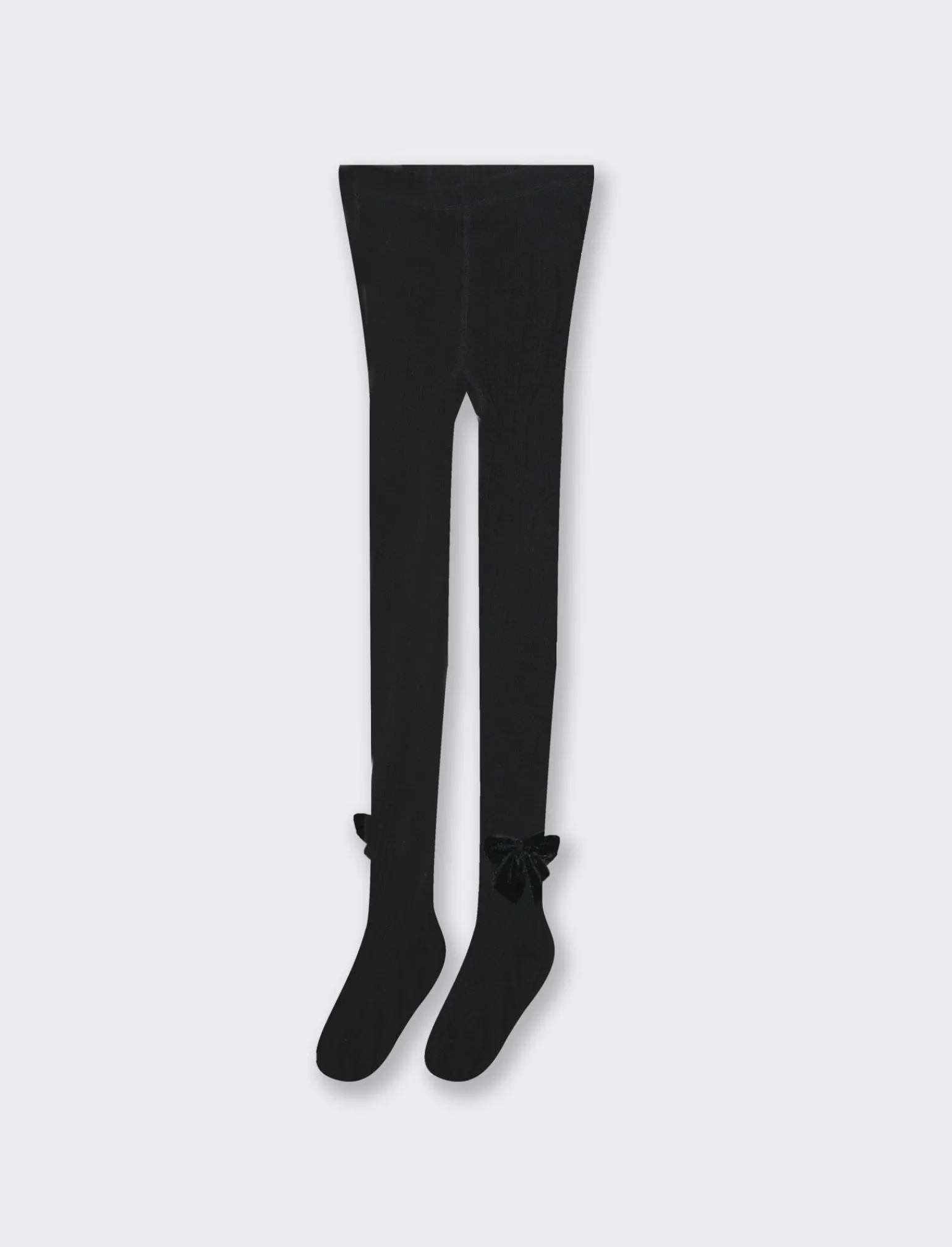 Piazza Italia Leggings E Jogger | Leggings E Jogger<Calze da bambina con fiocco - Nero