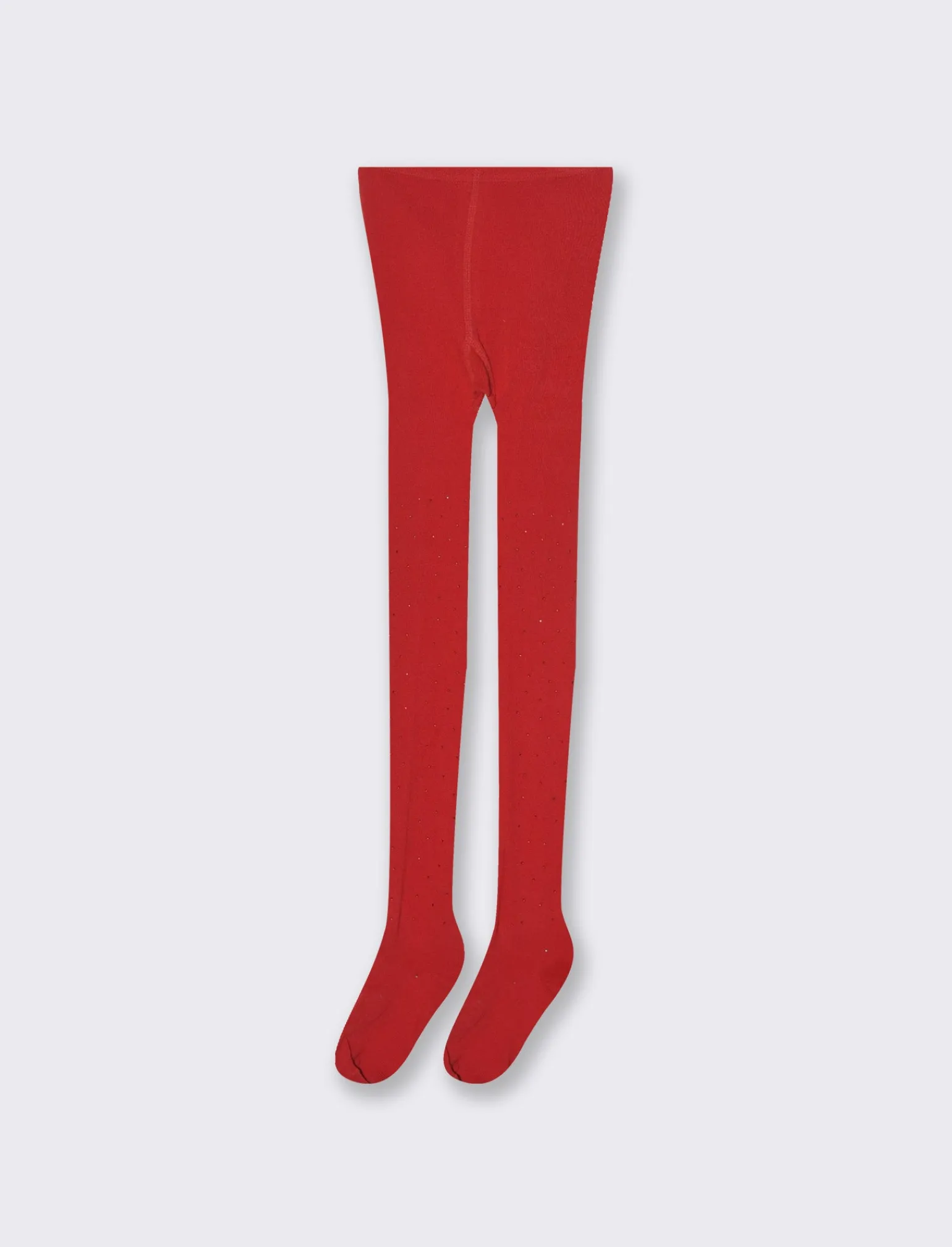 Piazza Italia Leggings E Jogger | Leggings E Jogger<Calze da bambina con strass - Rosso