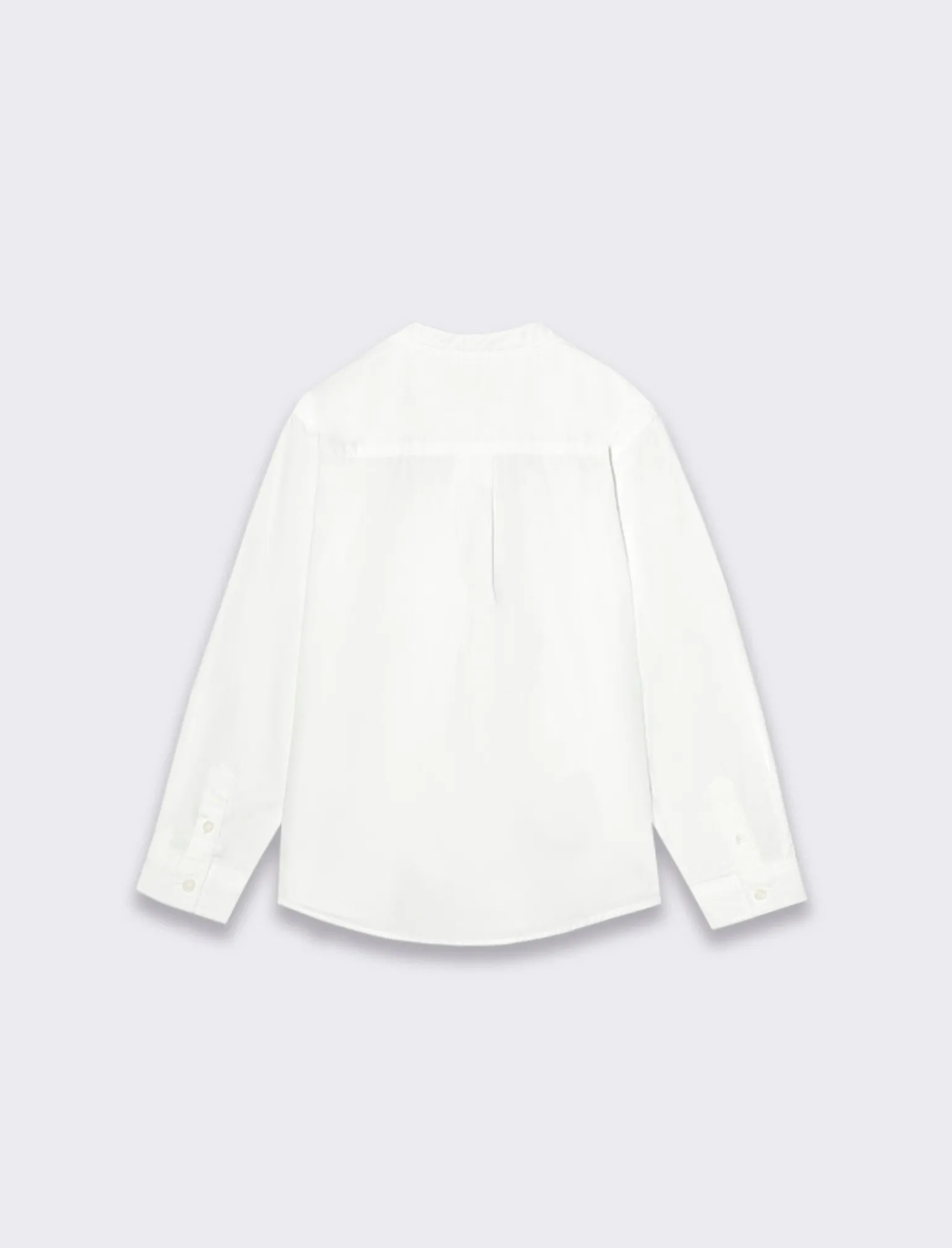 Bambino Piazza Italia Bambino | Camicie<Camicia 100% cotone modello coreano, con tasca e ricamo frontale. vestibilità regular - sporco