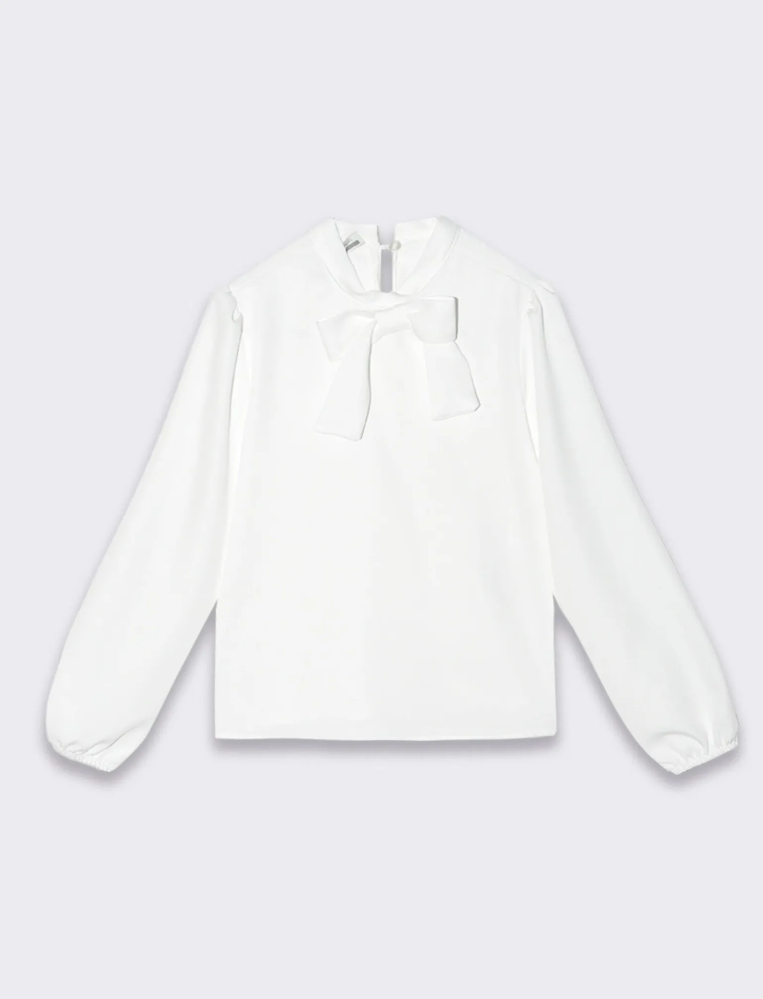 Piazza Italia Bambina | Camicie E Bluse<Camicia con increspatura alle spalle e scollo con fiocco annodato -