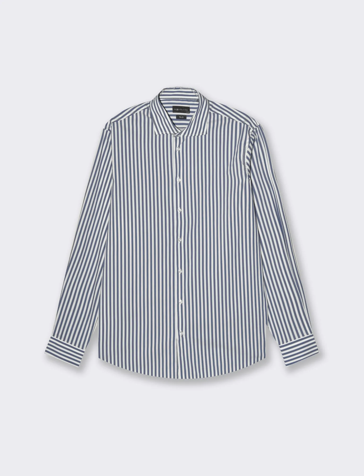 Uomo Piazza Italia Uomo | Camicie<Camicia fantasia a righe con collo francese - ette