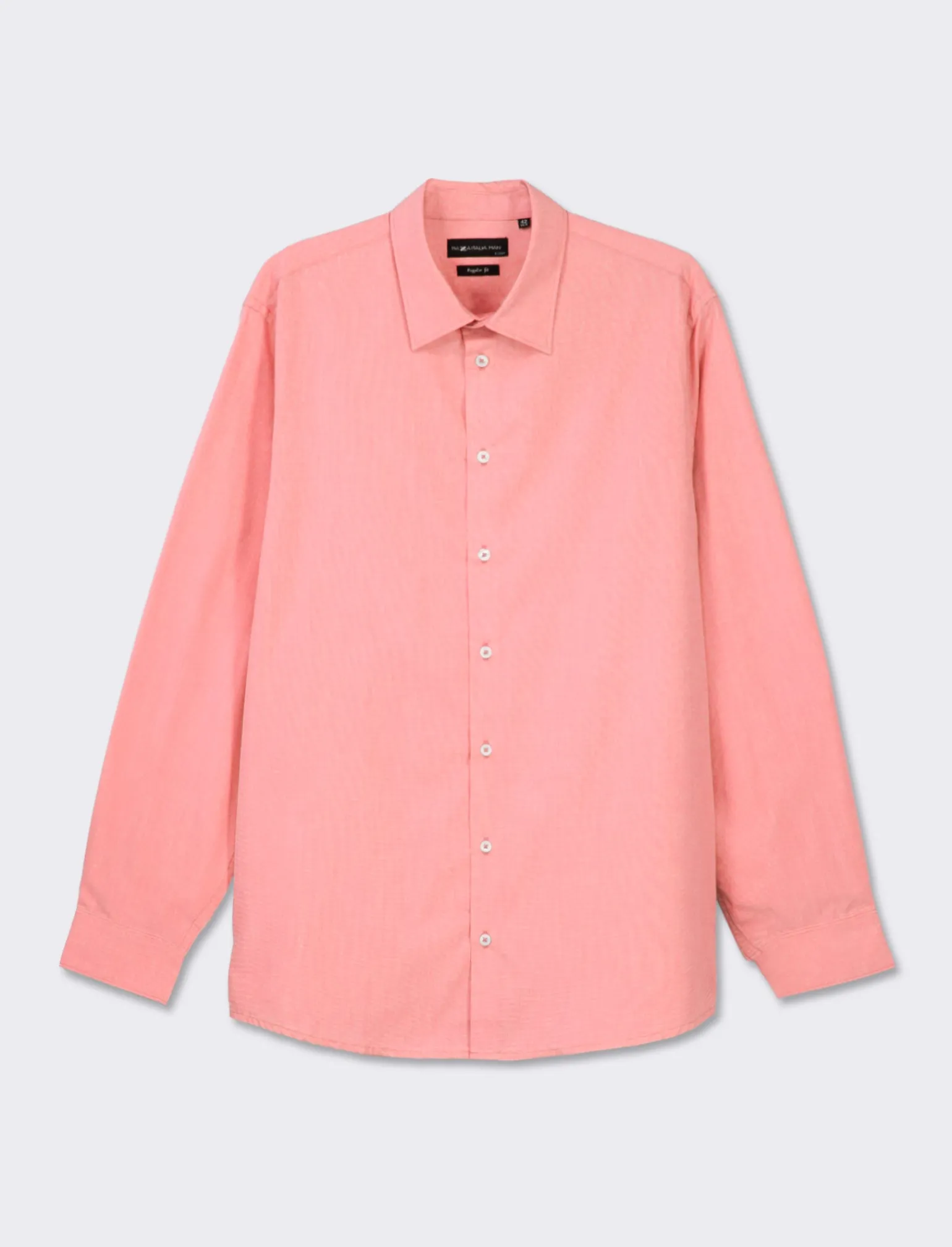 Uomo Piazza Italia Uomo<Camicia fil a fil regular fit easy iron - Corallo