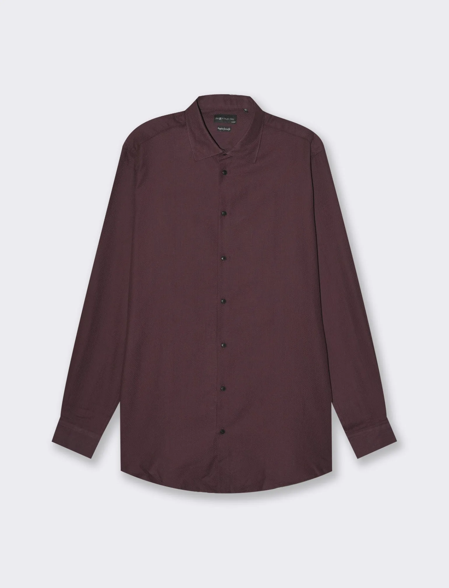 Uomo Piazza Italia Uomo | Camicie<Camicia formal fit regular con collo francese - Bordeaux