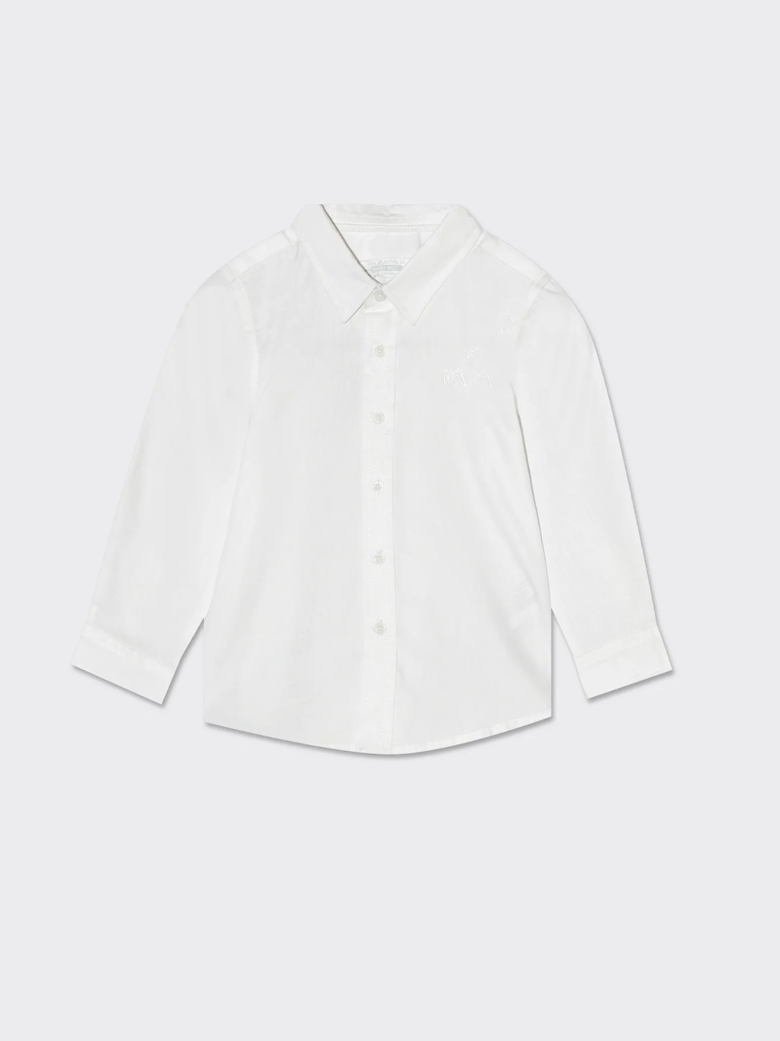 Piazza Italia Camicie<Camicia in cotone con ricamo linea basic - sporco