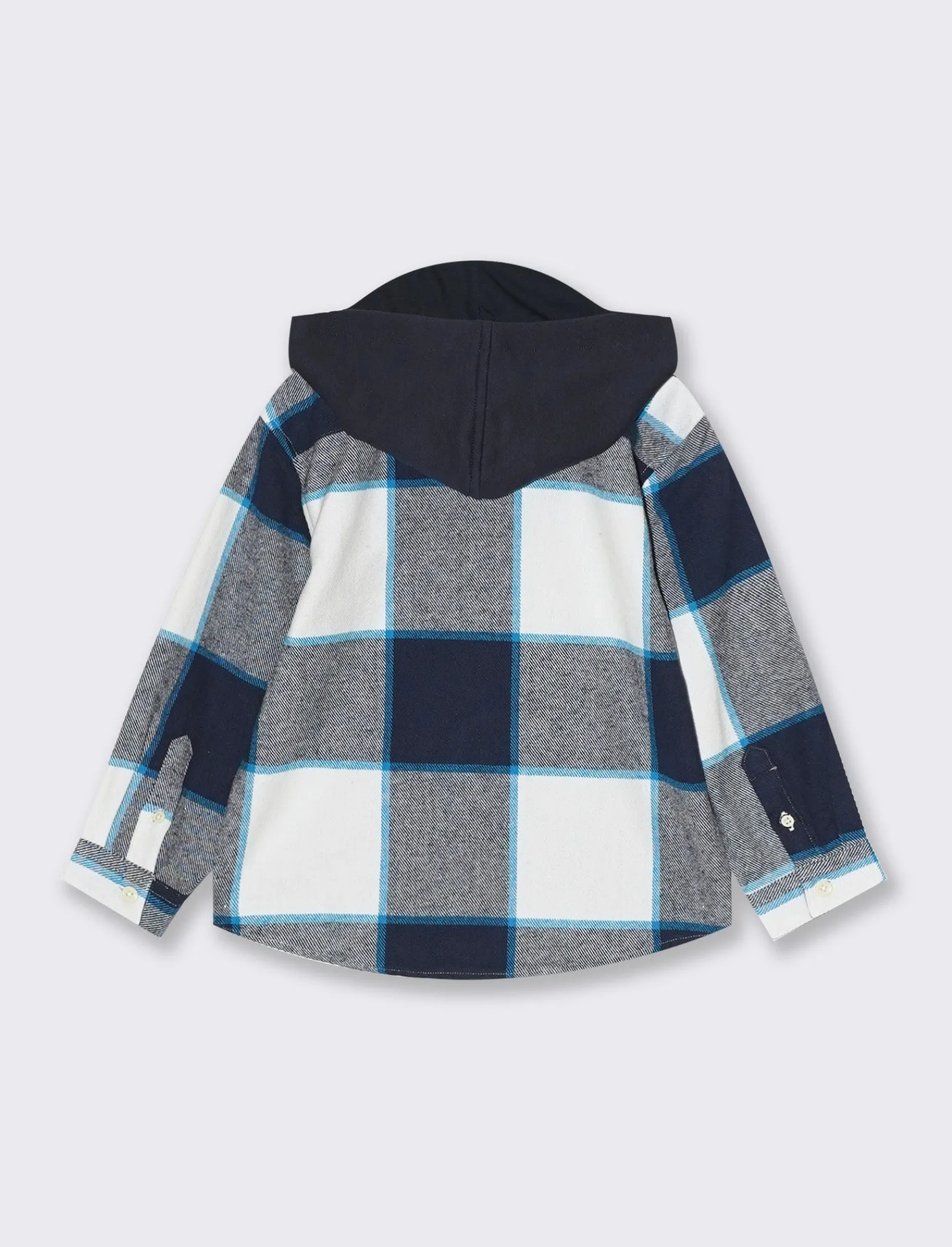 Bambino Piazza Italia Bambino | Camicie<Camicia in flanella di cotone a quadri con cappuccio removibile - Fantasia