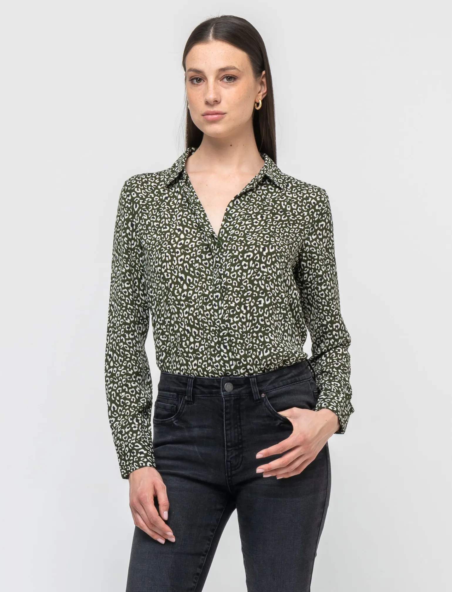 Donna Piazza Italia Donna | Camicie E Casacche<Camicia in georgette stampata in diverse fantasie - var 3