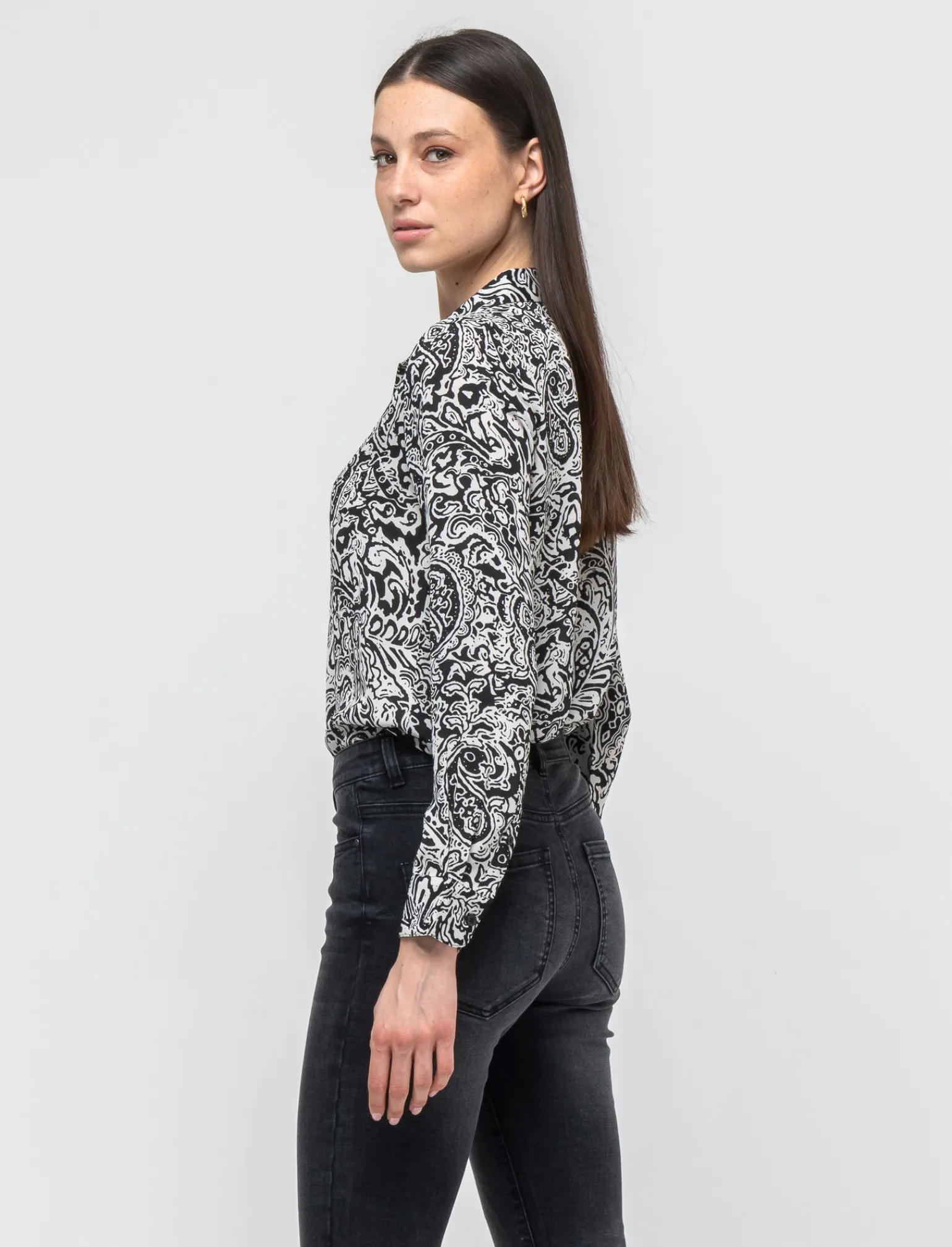 Donna Piazza Italia Donna | Camicie E Casacche<Camicia in georgette stampata in diverse fantasie - var 1