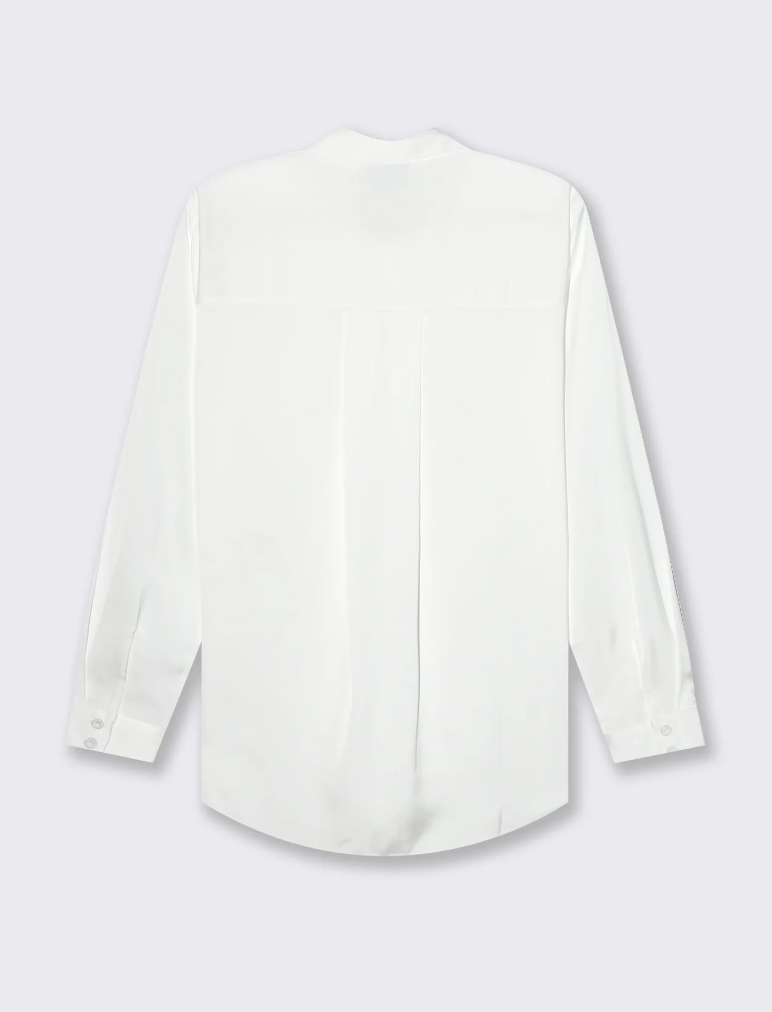 Donna Piazza Italia Donna | Camicie E Casacche<Camicia in satin manica lunga vestibilità comoda - panna