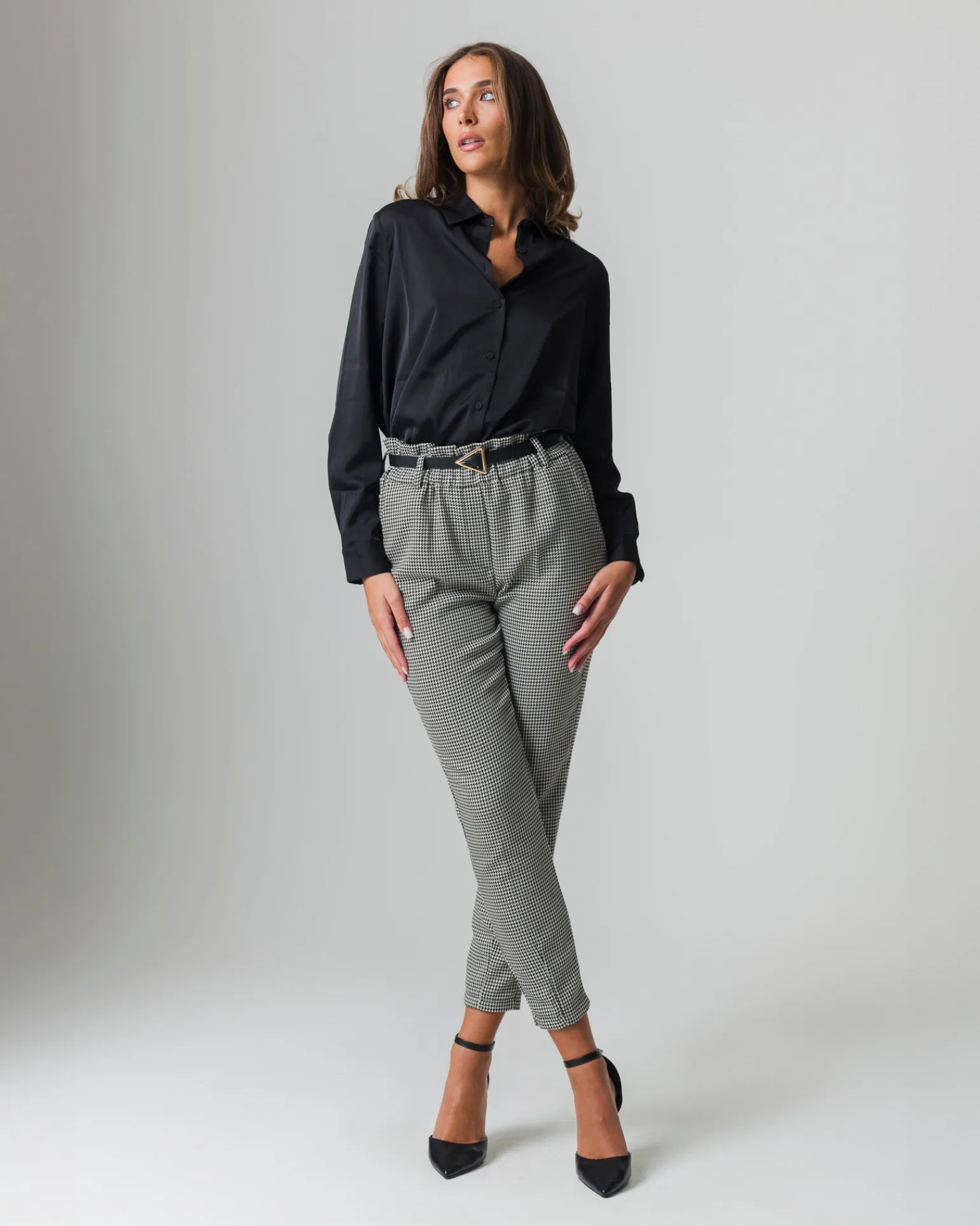 Donna Piazza Italia Donna | Camicie E Casacche<Camicia in satin manica lunga vestibilità comoda -