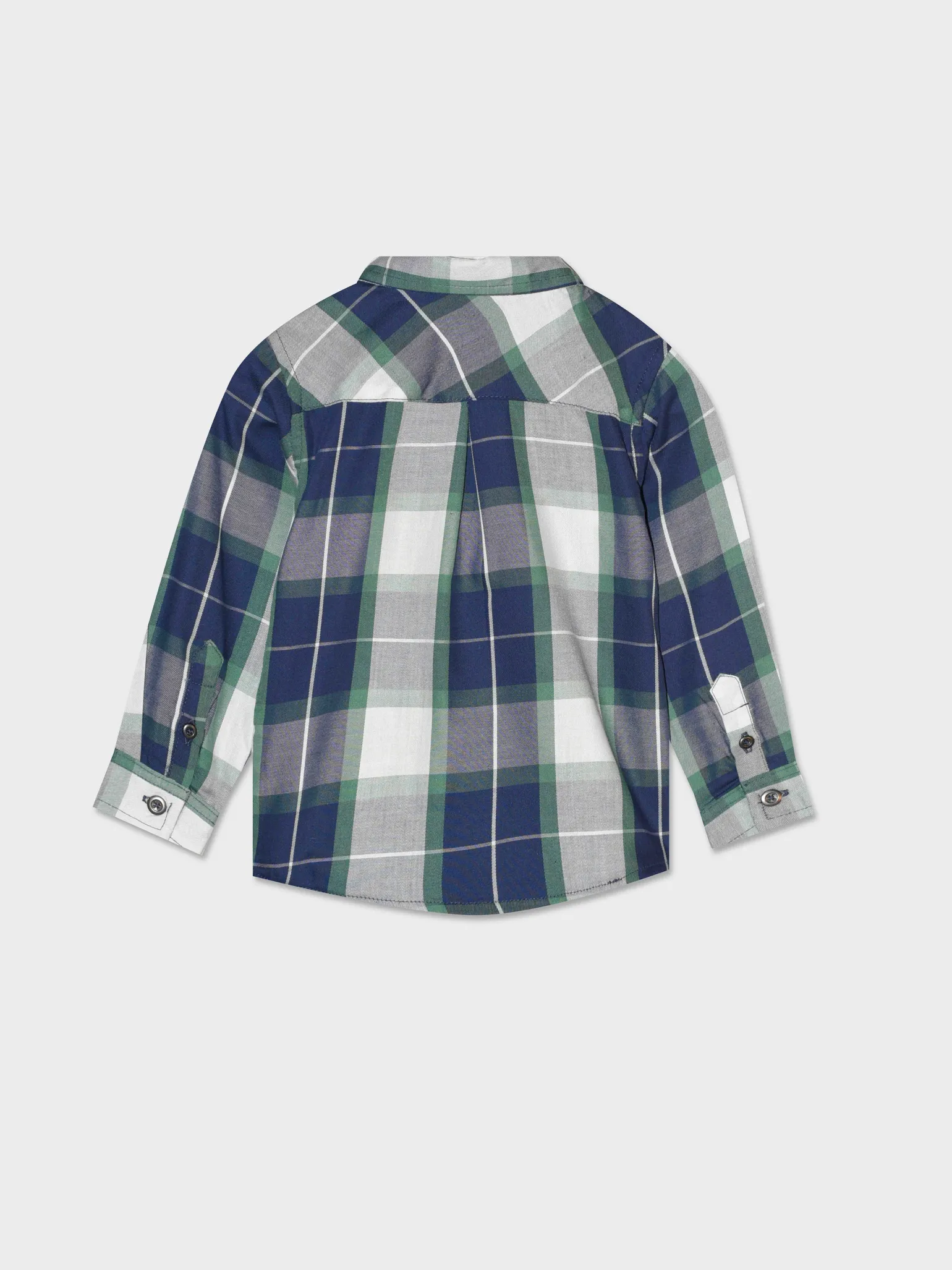 Piazza Italia Camicie<Camicia in twill di cotone fantasia quadri con ricamo -