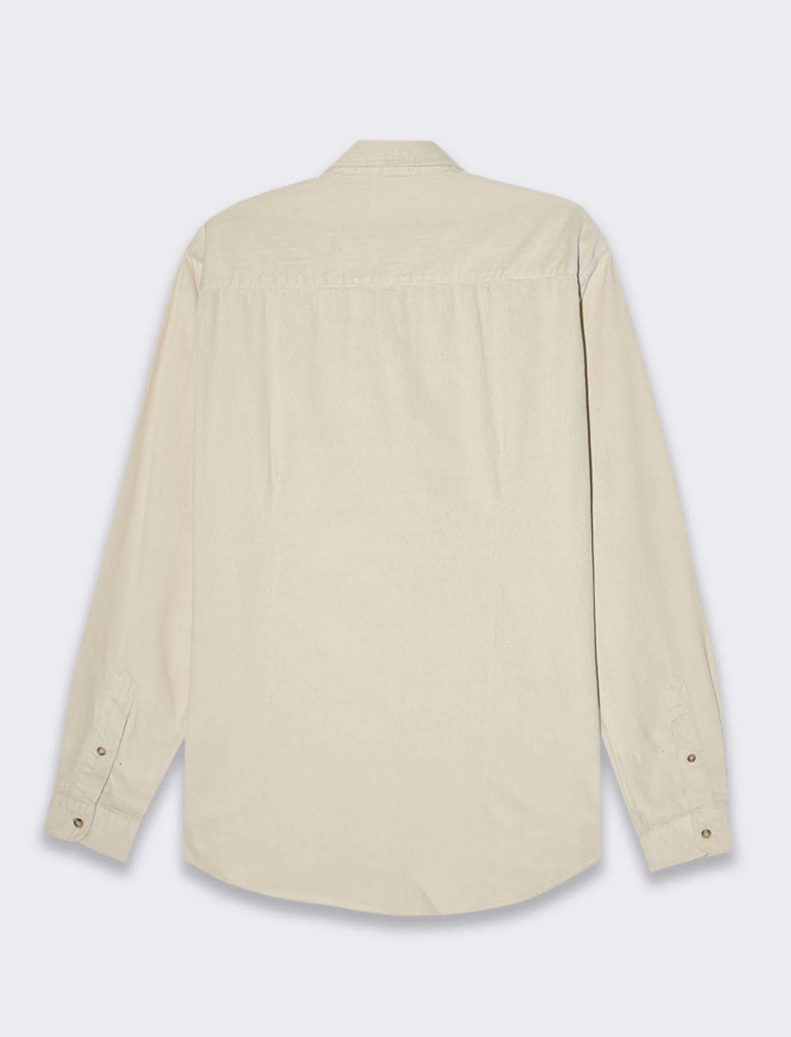 Uomo Piazza Italia Uomo | Camicie<Camicia in velluto regular fit con olletto a revers e maniche lunghe - Beige