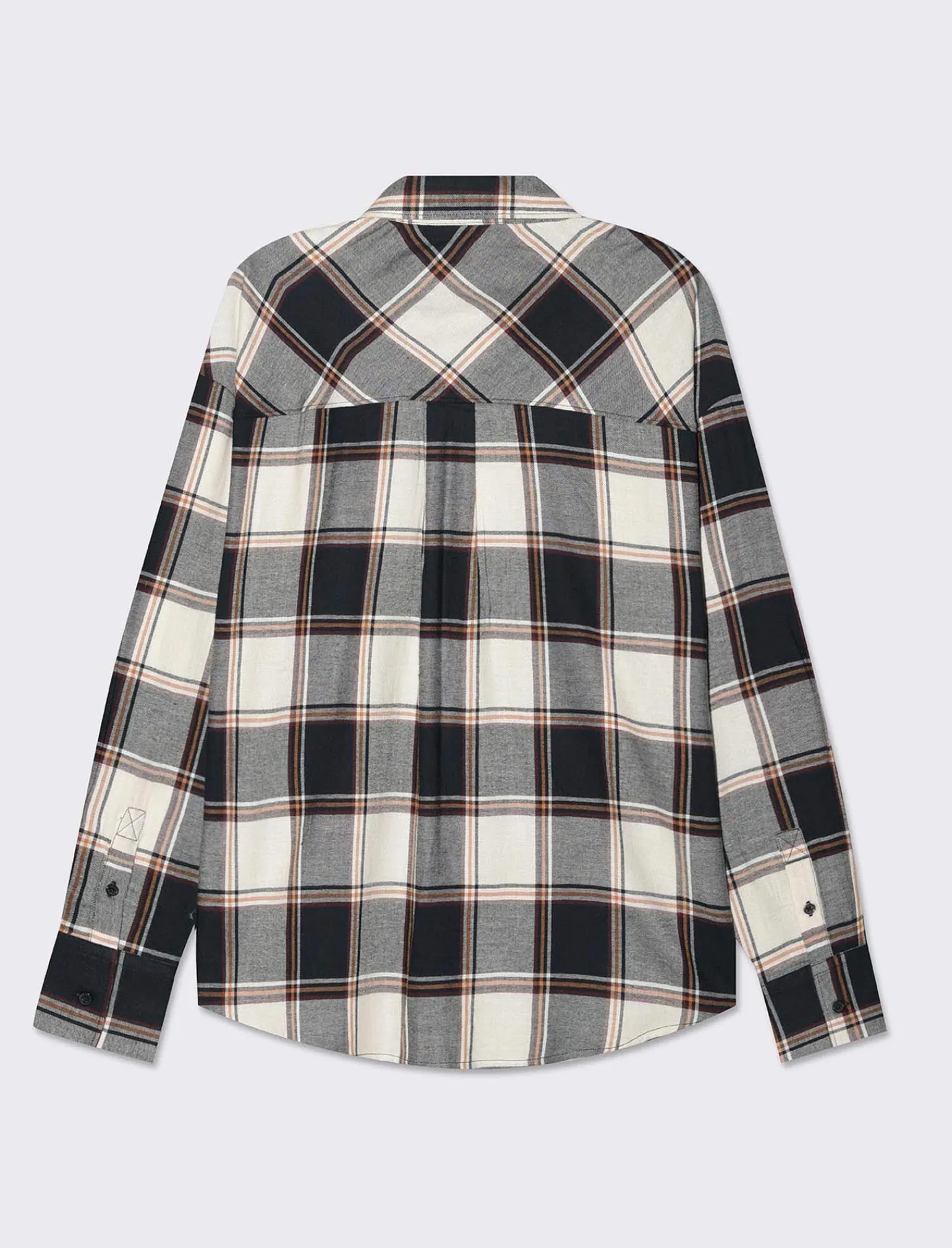 Donna Piazza Italia Donna | Camicie E Casacche<Camicia manica lunga a quadri con tasca a toppa - var 2