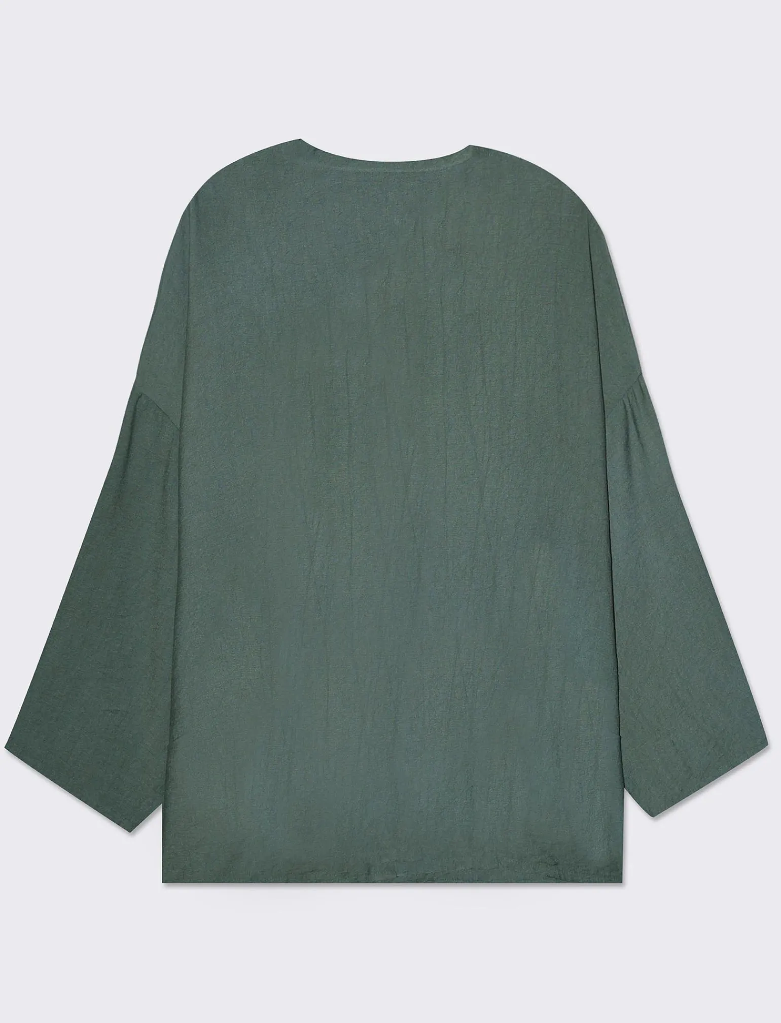Donna Piazza Italia Camicie E Casacche<Camicia manica lunga con nodo e colletto alla coreana - salvia