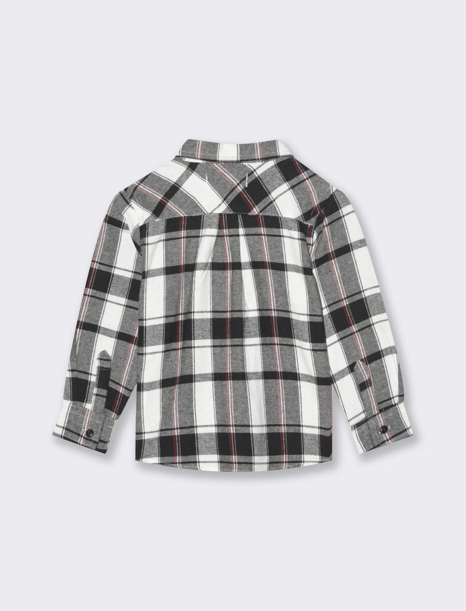 Piazza Italia Neonato | Camicie<Camicia manica lunga in flanella, con bottoncini e ricamo sul taschino - panna