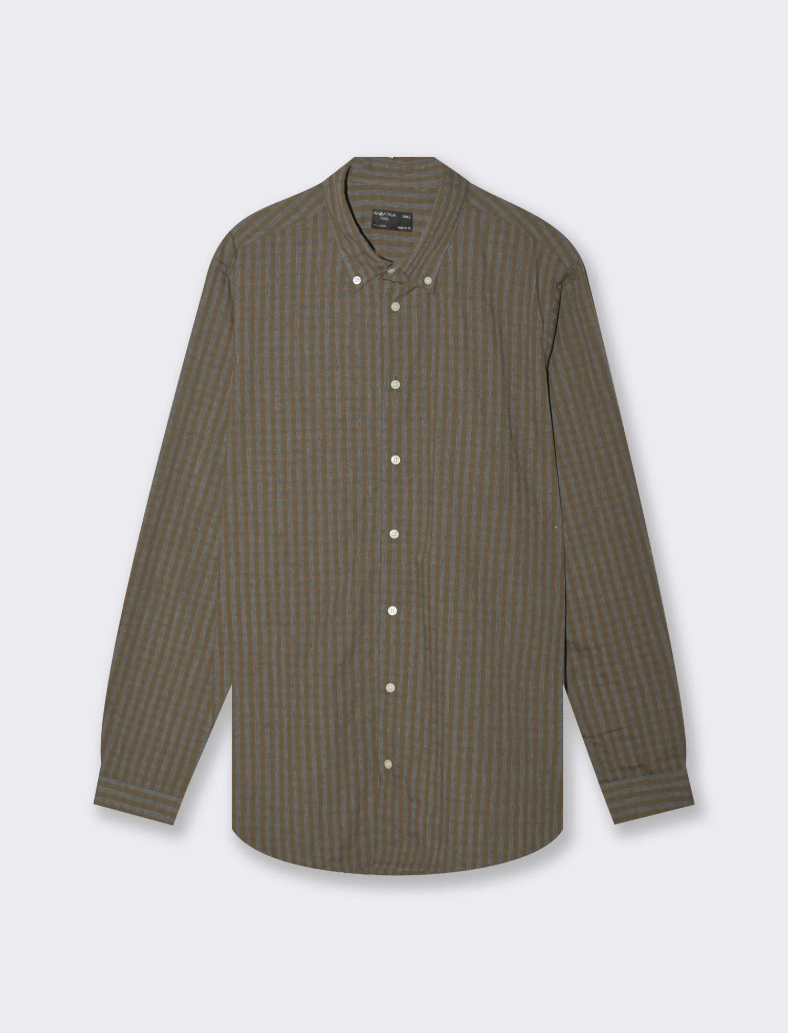 Uomo Piazza Italia Camicie<Camicia regular fit in misto cotone easy iron - kaki