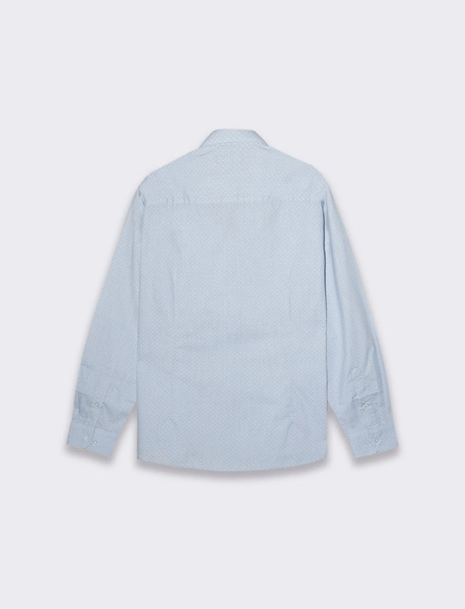 Uomo Piazza Italia Uomo | Camicie<Camicia regular fit in tessuto di misto cotone easy iron - Celeste