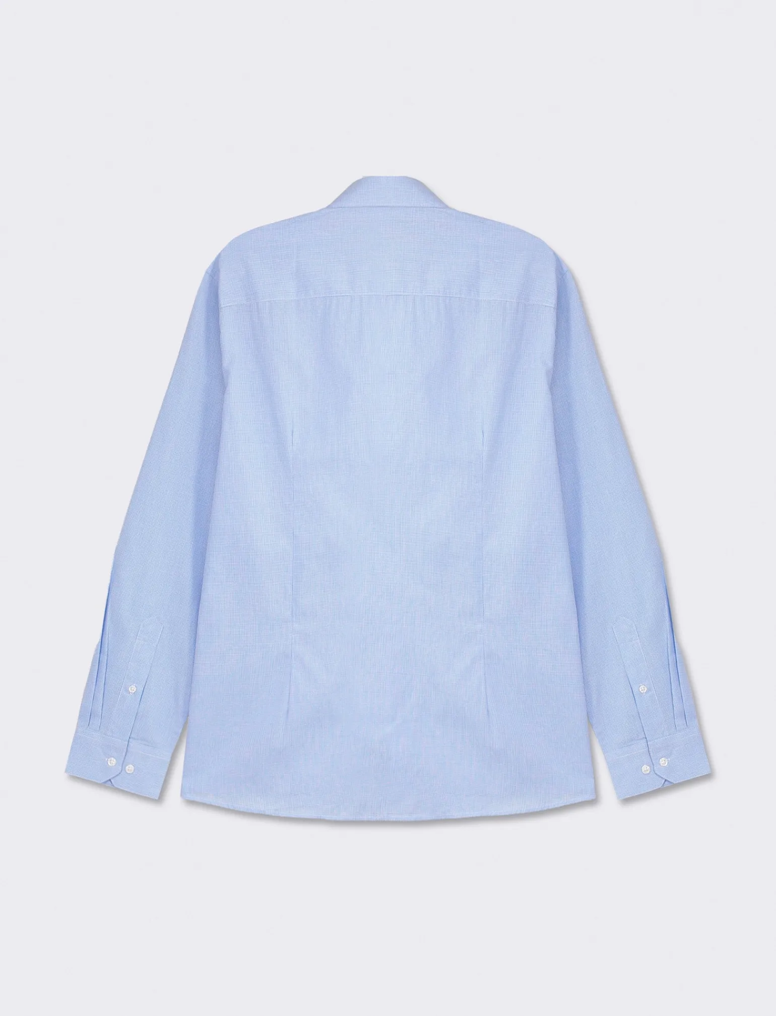 Uomo Piazza Italia Camicie<Camicia regular fit in tessuto di misto cotone easy iron con collo francese e maniche lunghe - Celeste
