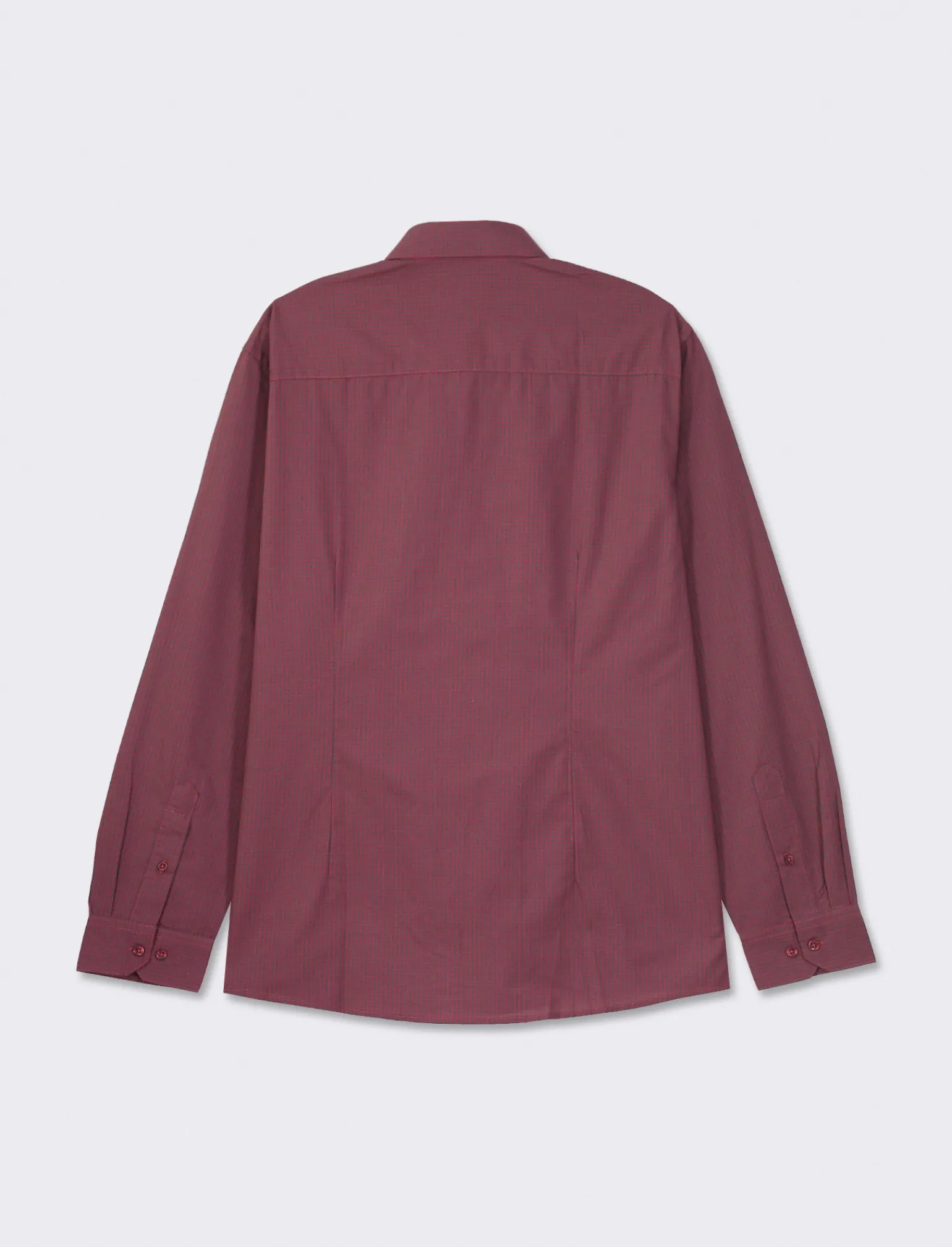 Uomo Piazza Italia Camicie<Camicia regular fit in tessuto di misto cotone easy iron con collo francese e maniche lunghe - prugna