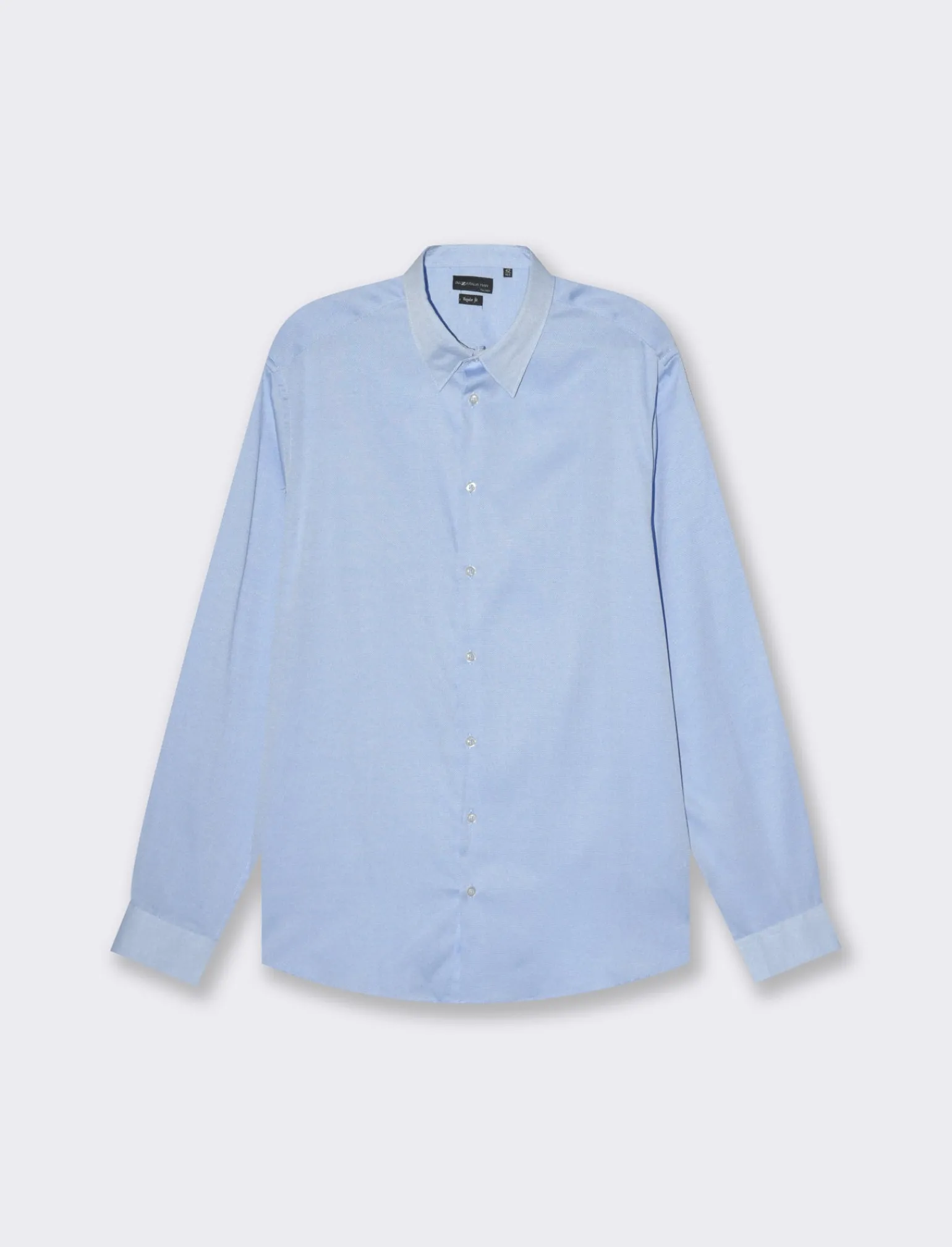 Uomo Piazza Italia Camicie<Camicia regular fit in tessuto oxford misto cotone - Celeste