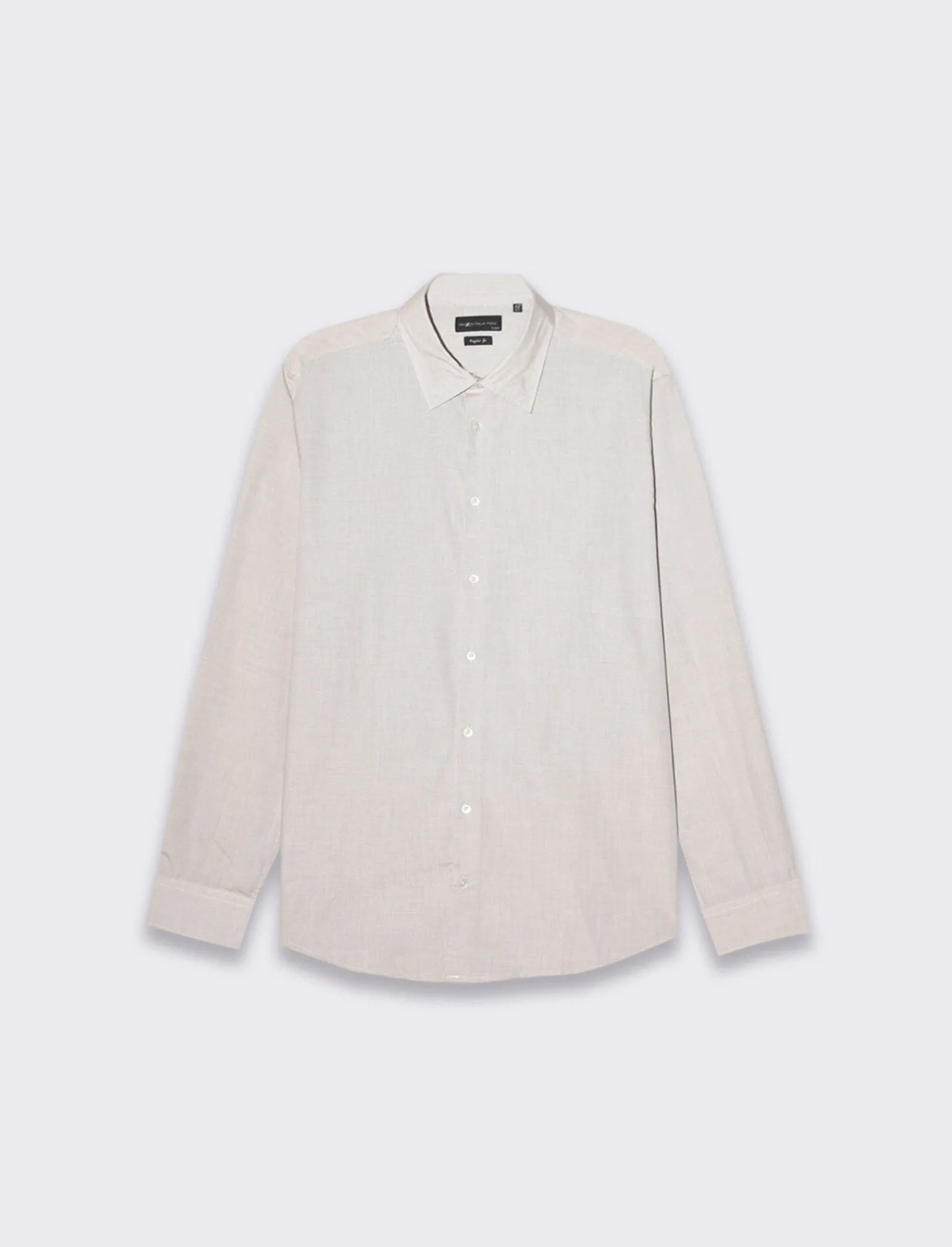 Uomo Piazza Italia Camicie<Camicia regular fit realizzata in tessuto di misto cotone fil a fil easy iron con collo francese e m -