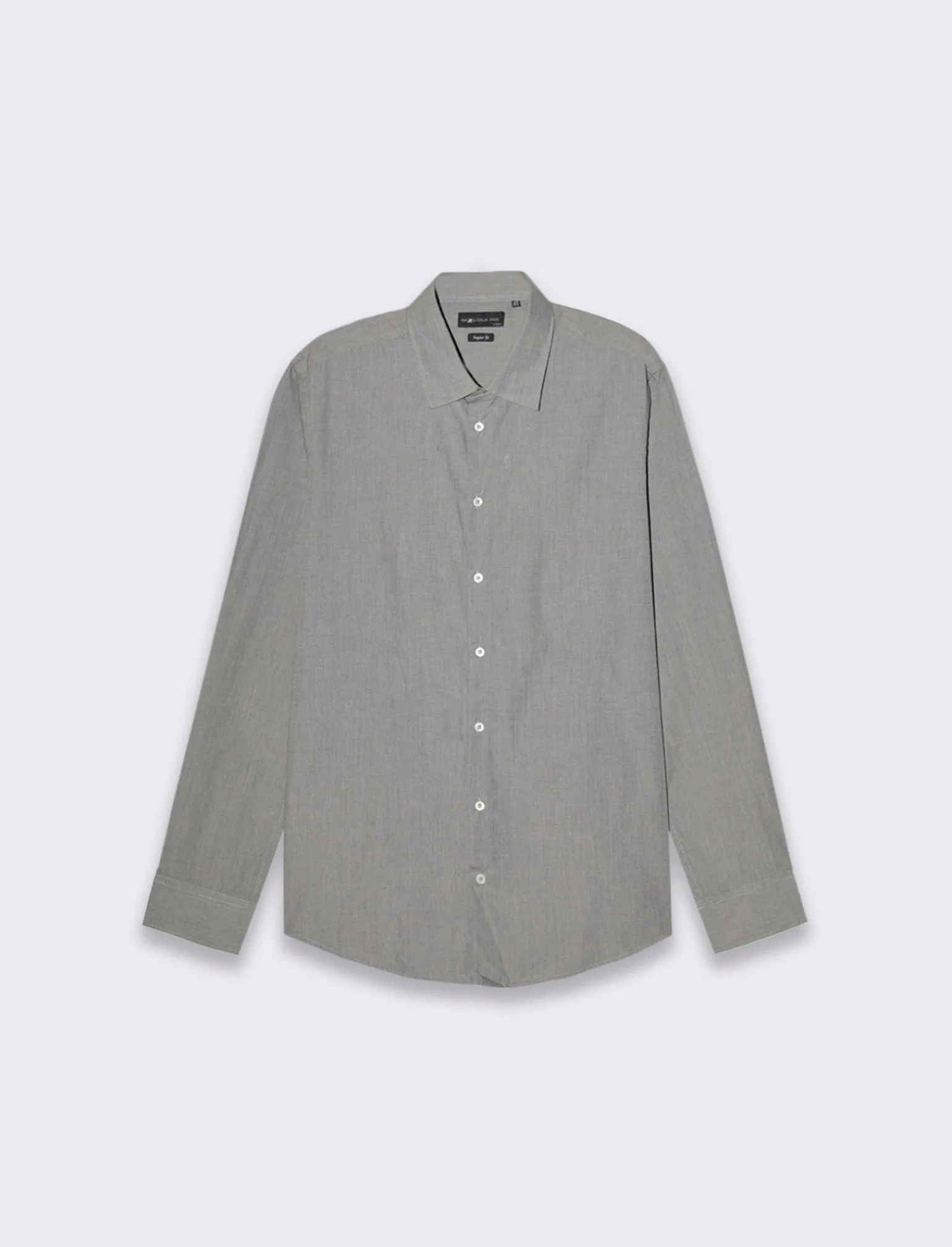 Uomo Piazza Italia Camicie<Camicia regular fit realizzata in tessuto di misto cotone fil a fil easy iron con collo francese e m -