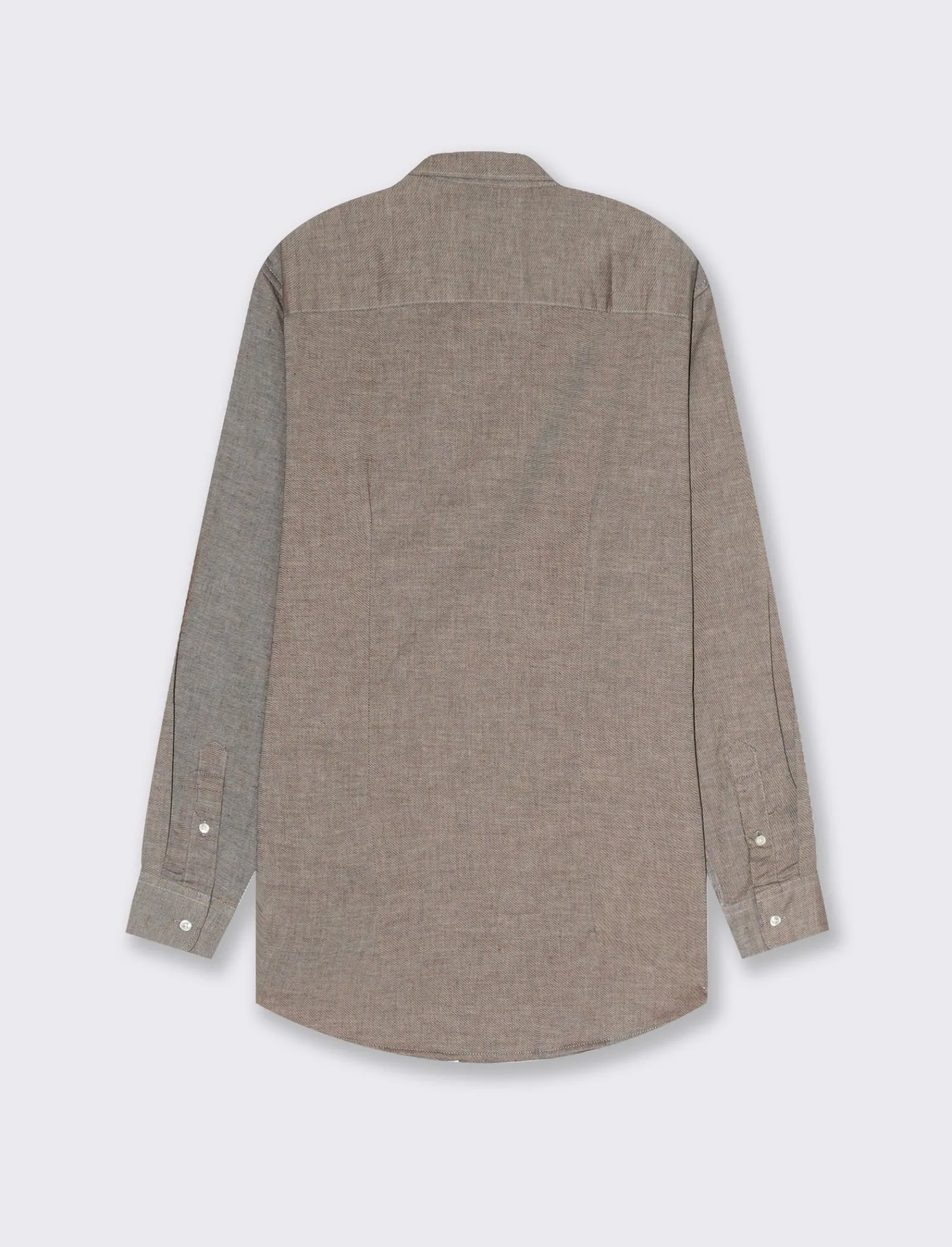 Uomo Piazza Italia Uomo | Camicie<Camicia regular fit realizzata in tessuto diagonale di puro cotone - Grigio