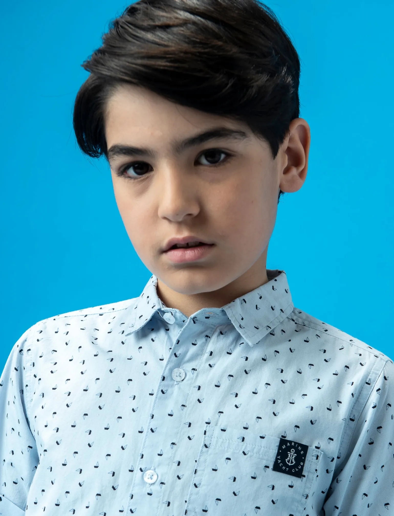 Bambino Piazza Italia Bambino<Camicia stampata mezza manica - Celeste