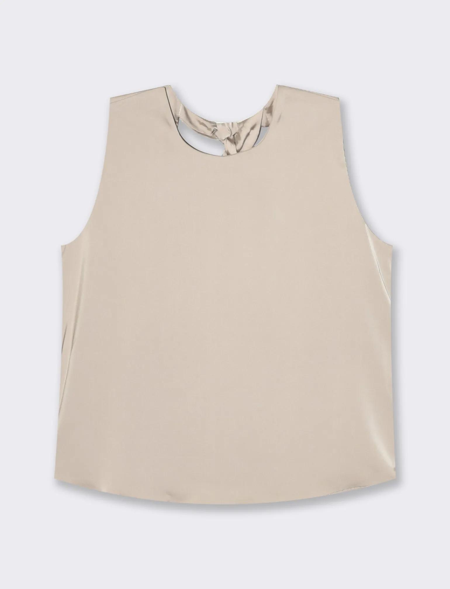 Donna Piazza Italia Donna | T-Shirt E Top<Canotta con chiusura a fiocco sul retro del collo  -