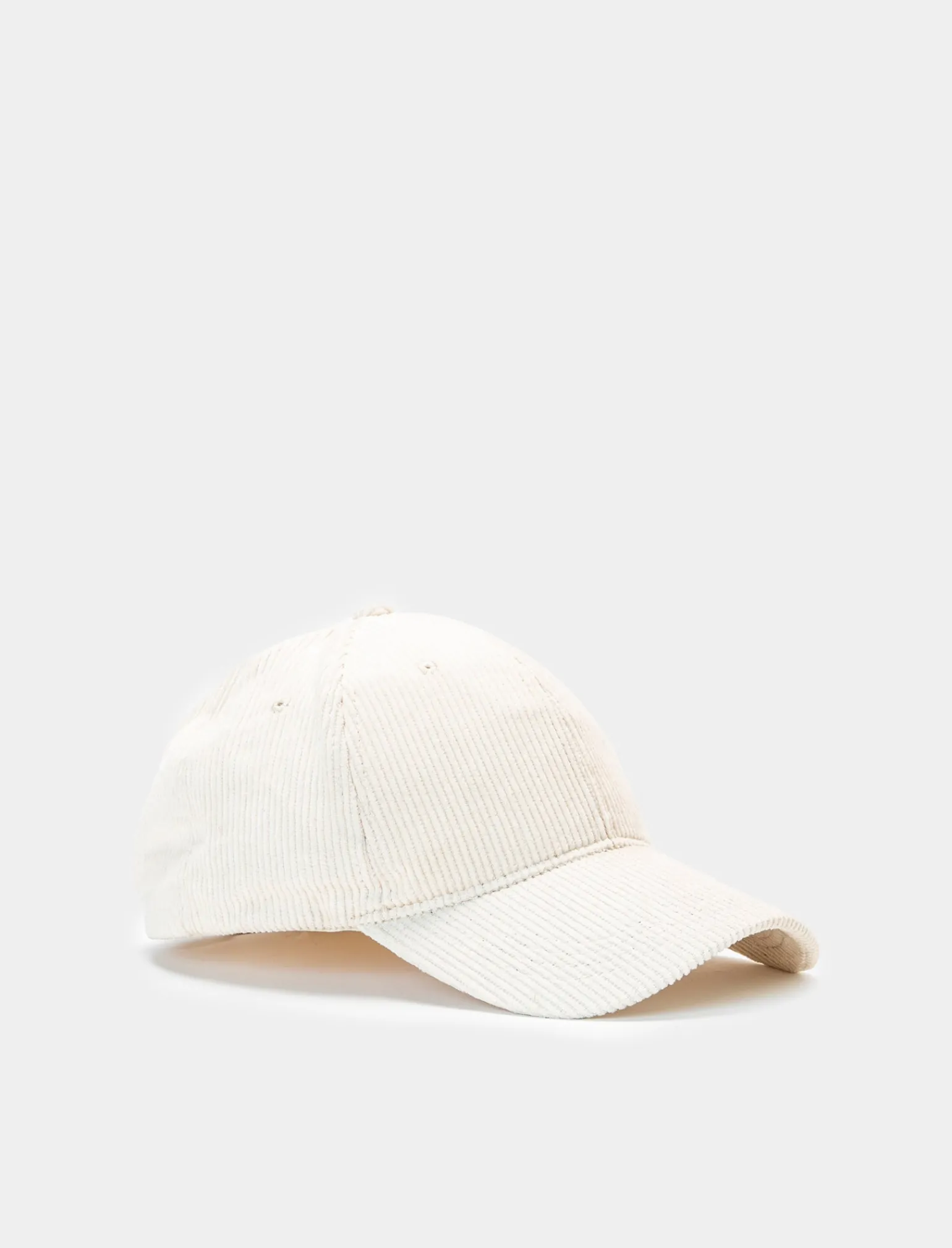 Uomo Piazza Italia Cappelli E Berretti<Cappello baseball in velluto da uomo misura regolabile - panna
