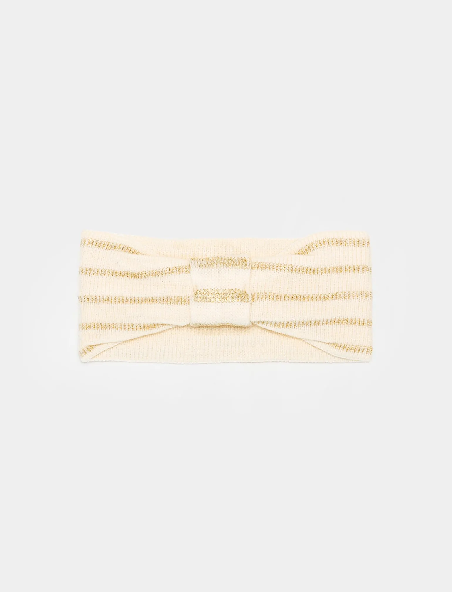 Piazza Italia Bambina | Cappelli E Berretti<Cappello da bambina a fascia con nodo lurex - Bianco panna