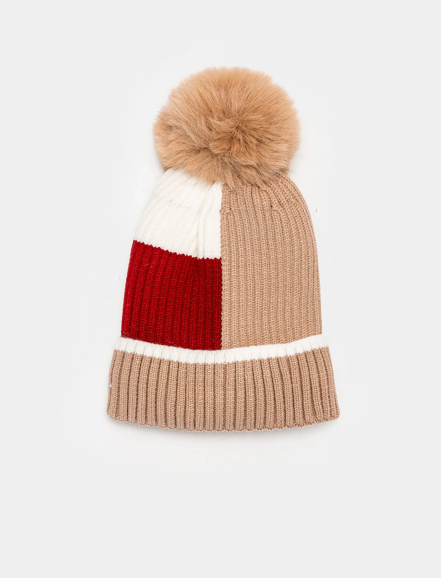 Bambino Piazza Italia Cappelli E Berretti<Cappello modello cuffia da bambino con risvolto - Beige