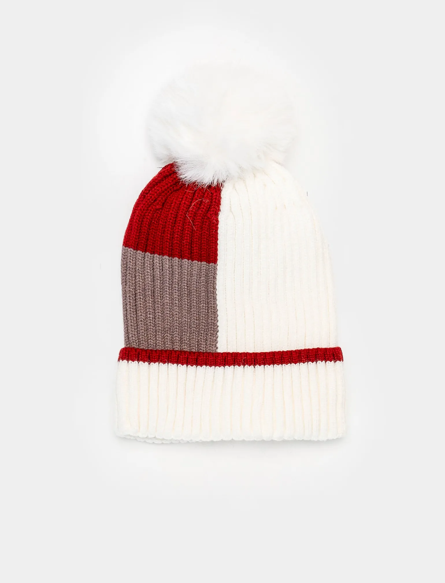 Bambino Piazza Italia Cappelli E Berretti<Cappello modello cuffia da bambino con risvolto - Bianco sporco