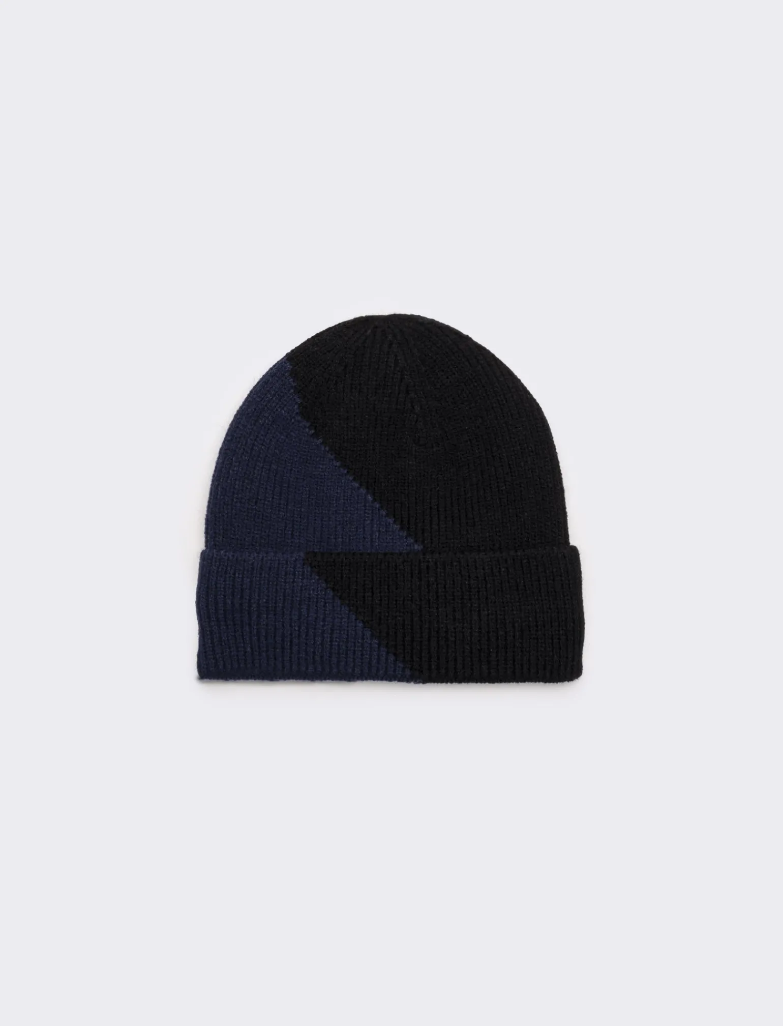Uomo Piazza Italia Cappelli E Berretti<Cappello modello cuffia da uomo bicolor con risvolto - Blu