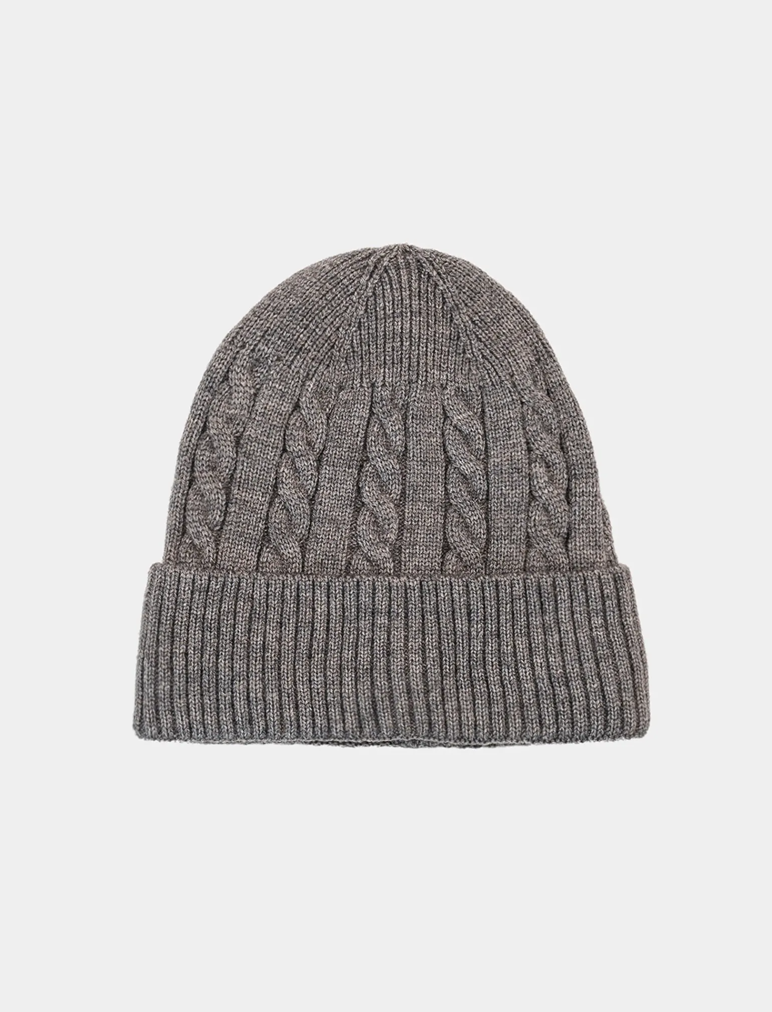 Uomo Piazza Italia Cappelli E Berretti<Cappello modello cuffia da uomo con trecce e risvolto - Grigio