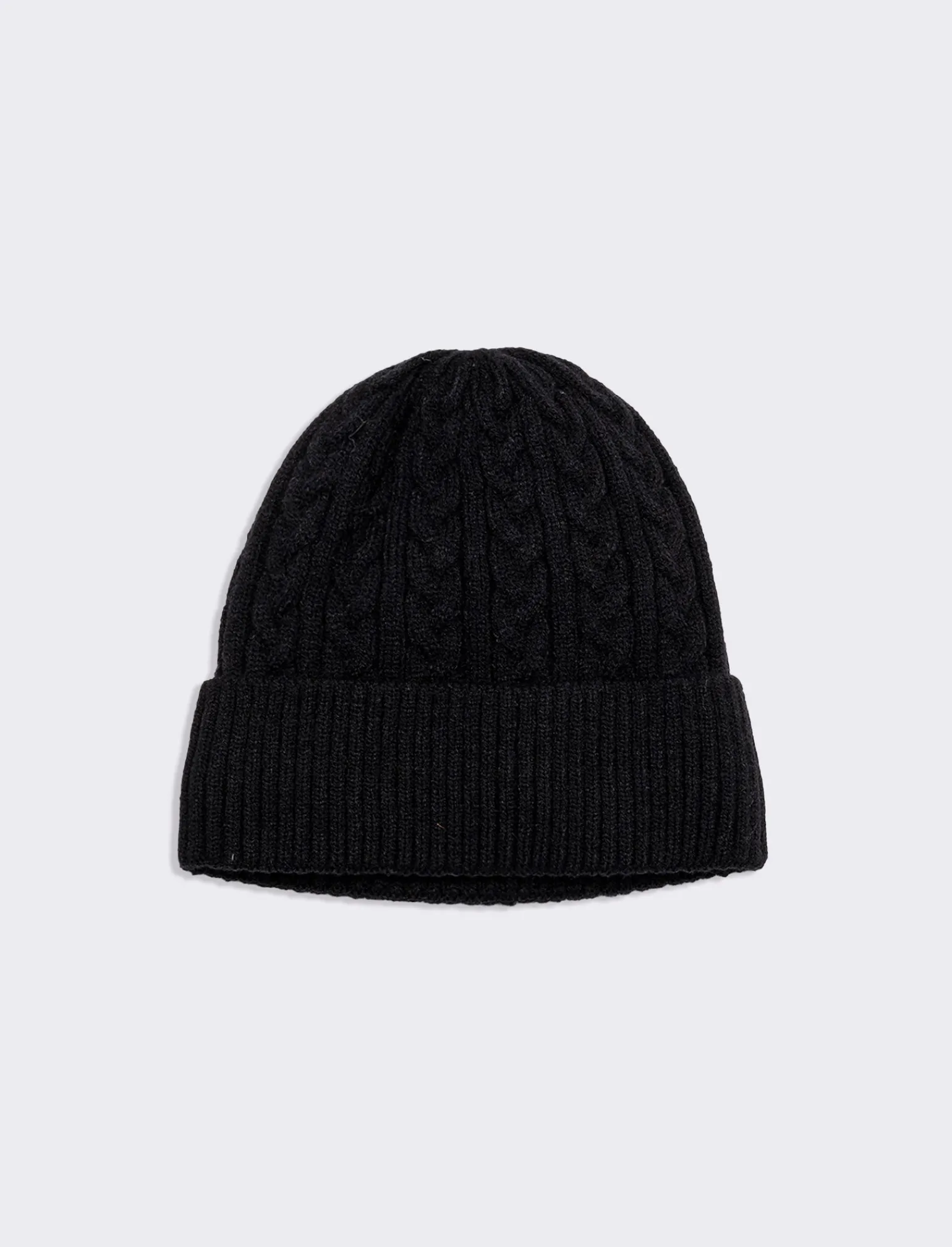 Uomo Piazza Italia Cappelli E Berretti<Cappello modello cuffia da uomo in treccia con risvolto -