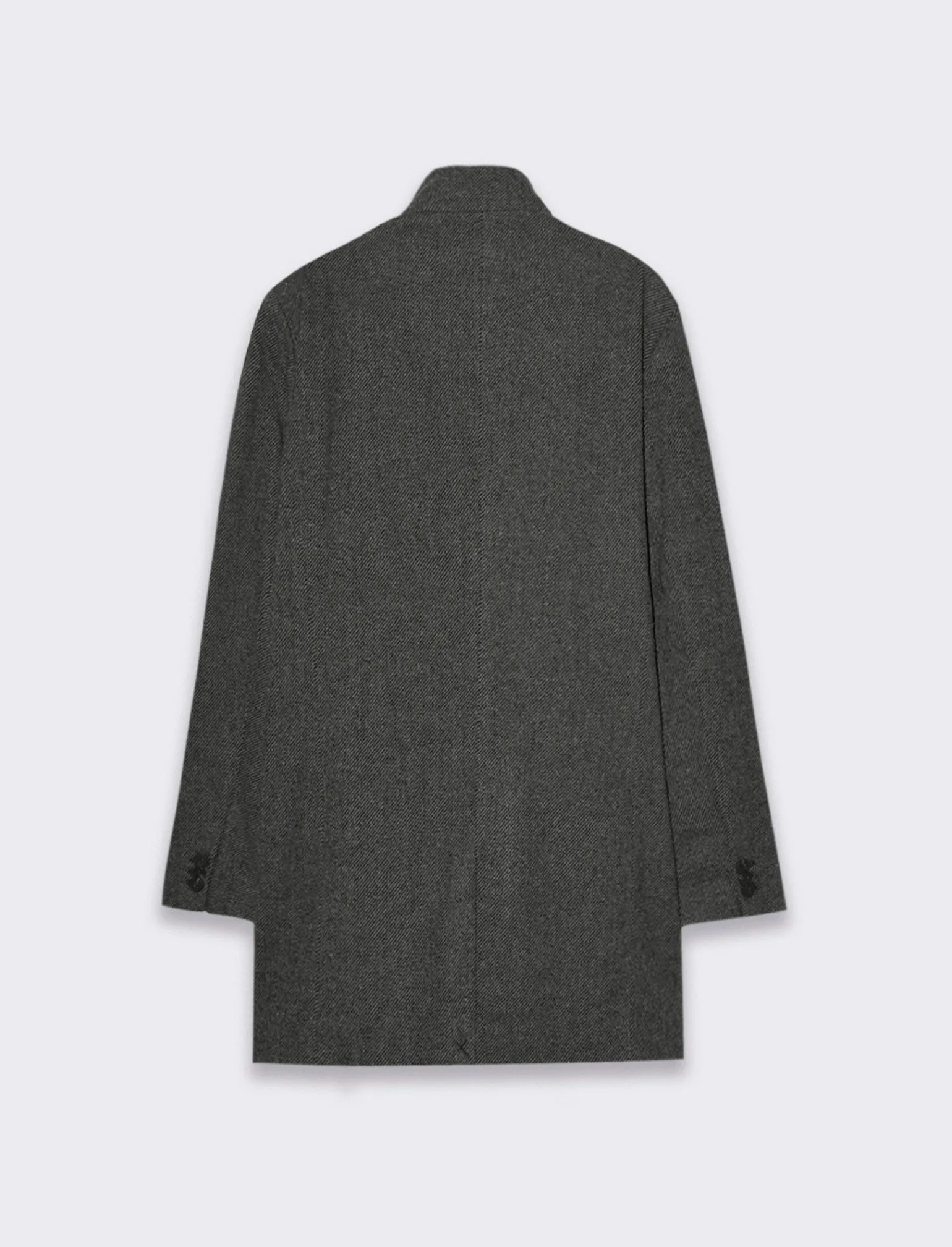 Uomo Piazza Italia Giubbini E Cappotti<Cappotto collo coreano in tessuto diagonale -